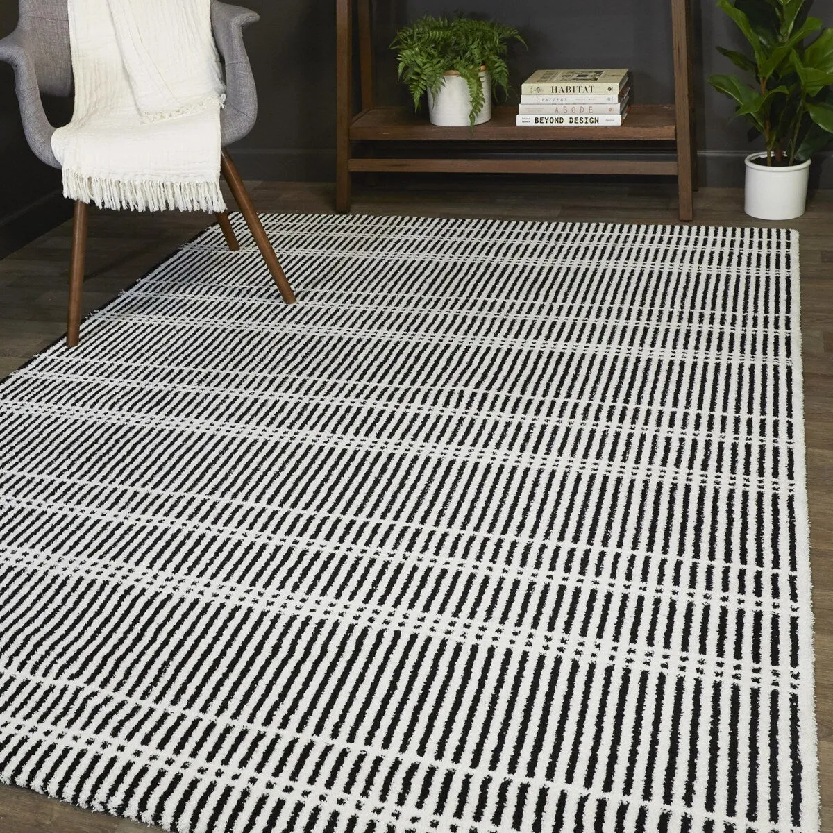 Audsley Modern Striped Area Rug