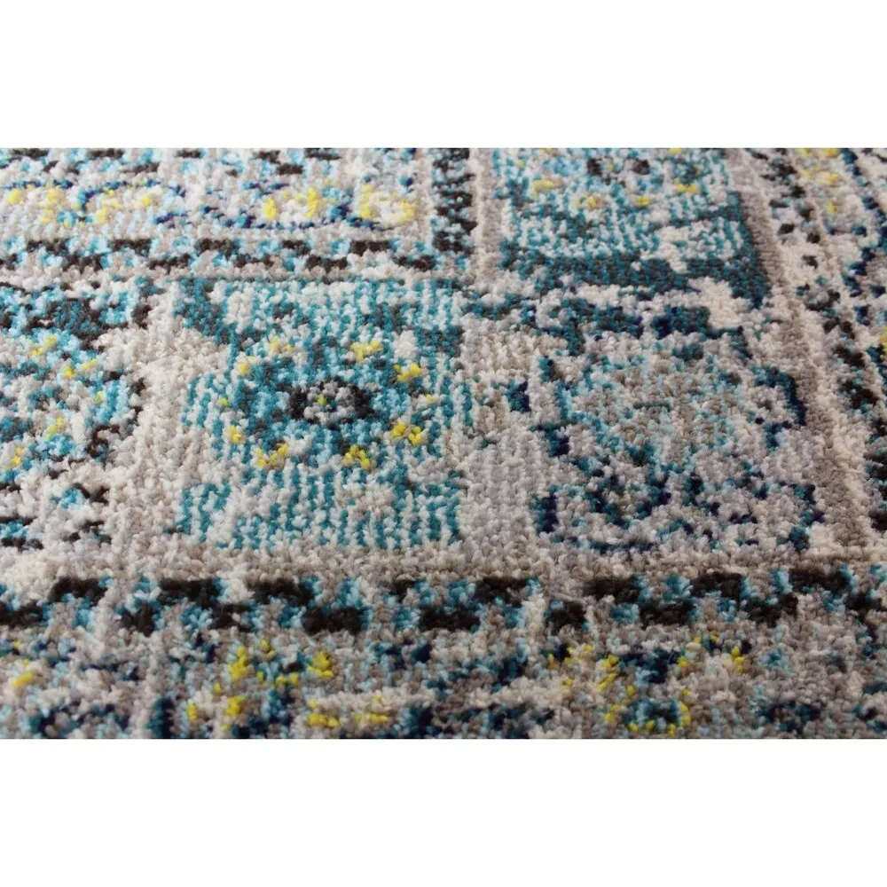 Bashian Eliza Teal Power Loomed Area Rug