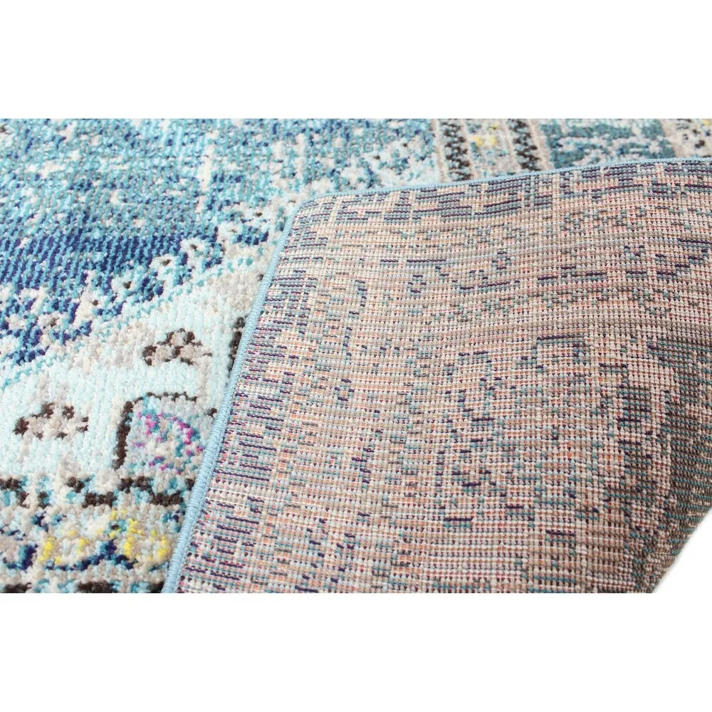 Bashian Eliza Teal Power Loomed Area Rug