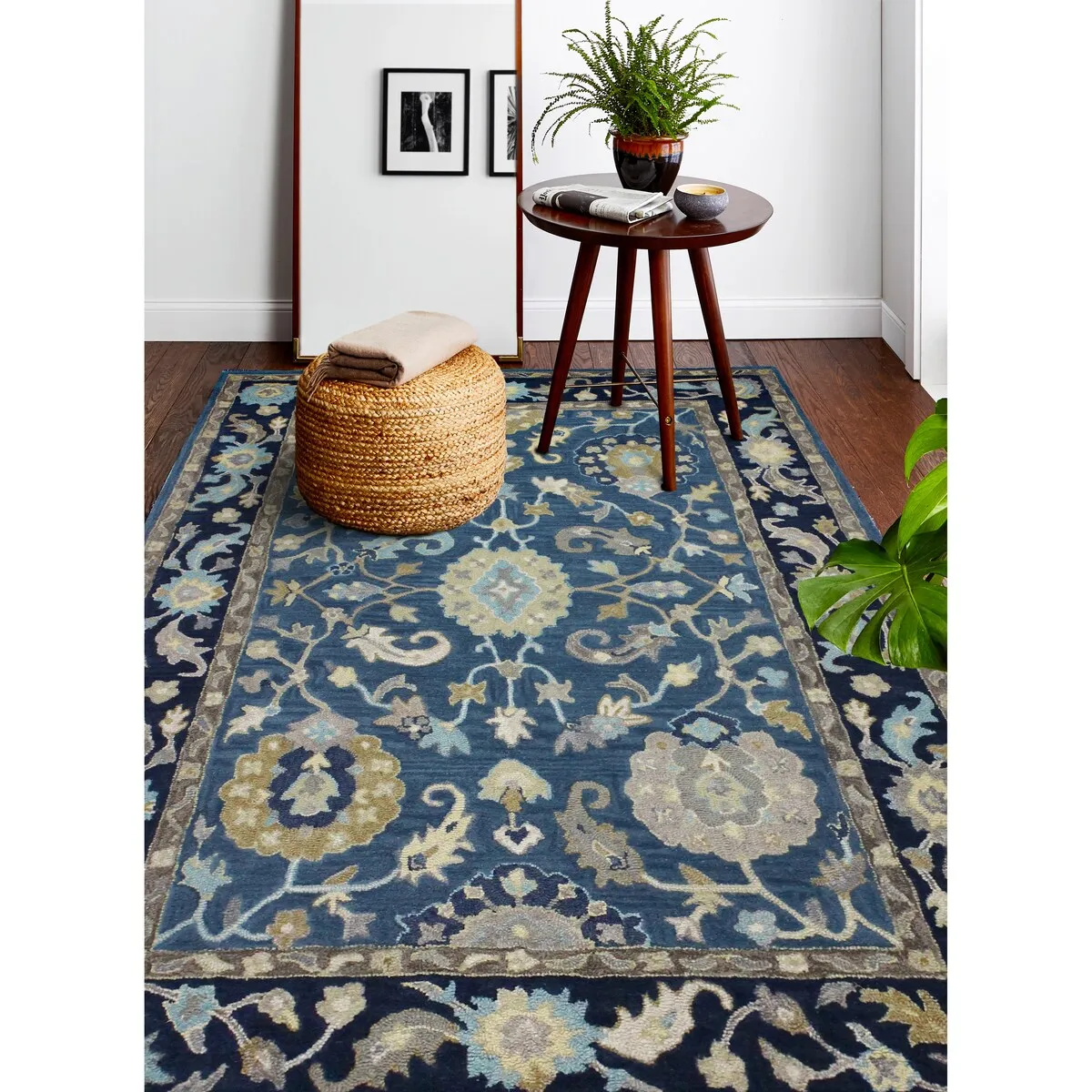 Bashian Elyse Azure Transitional Area Rug