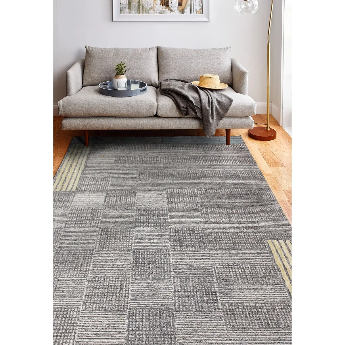 Bashian Emberly Grey Transitional Area Rug