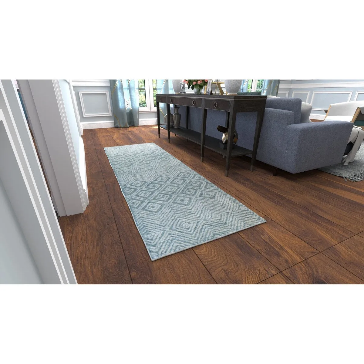 Bashian Naana Teal Transitional Area Rug