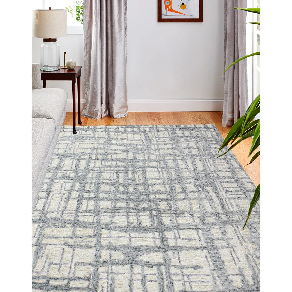 Bashian Nirvaan Blue Transitional Area Rug
