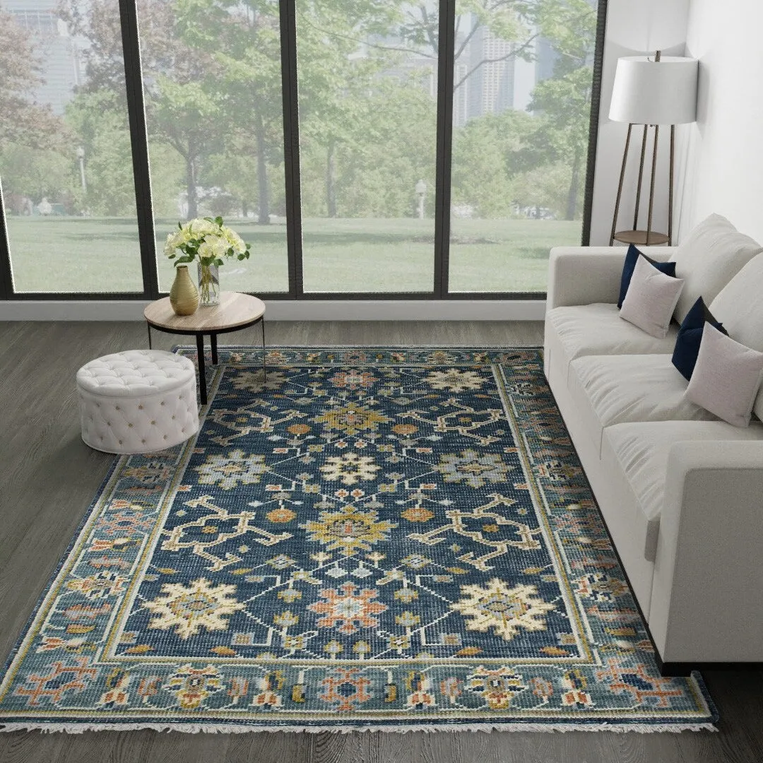Bashian Prim Blue Transitional Area Rug