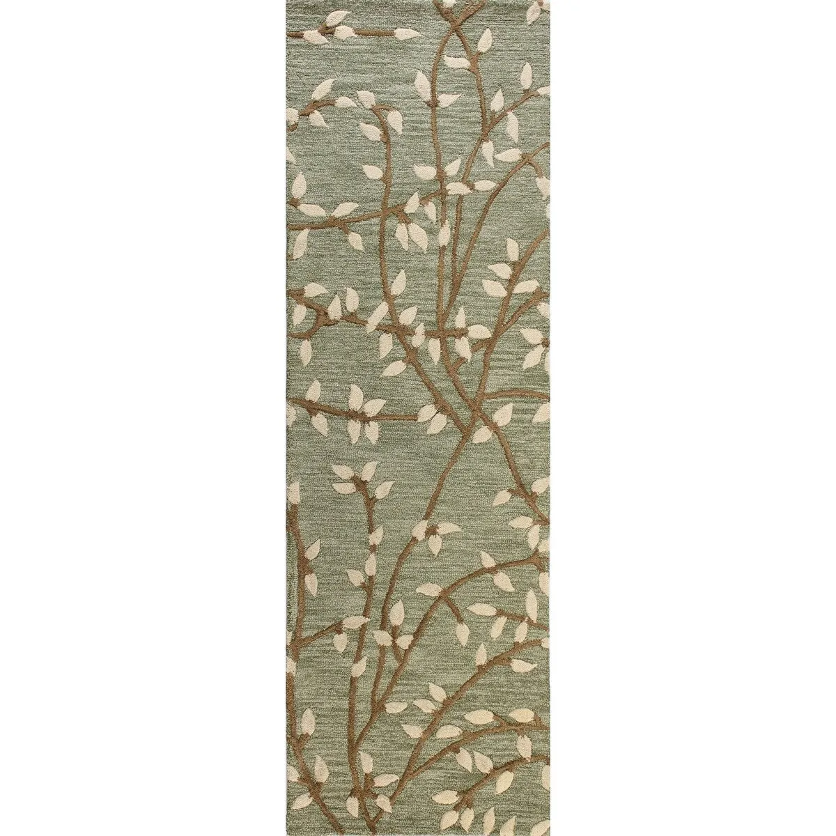 Bashian Salem Green Hand Tufted Transitional Area