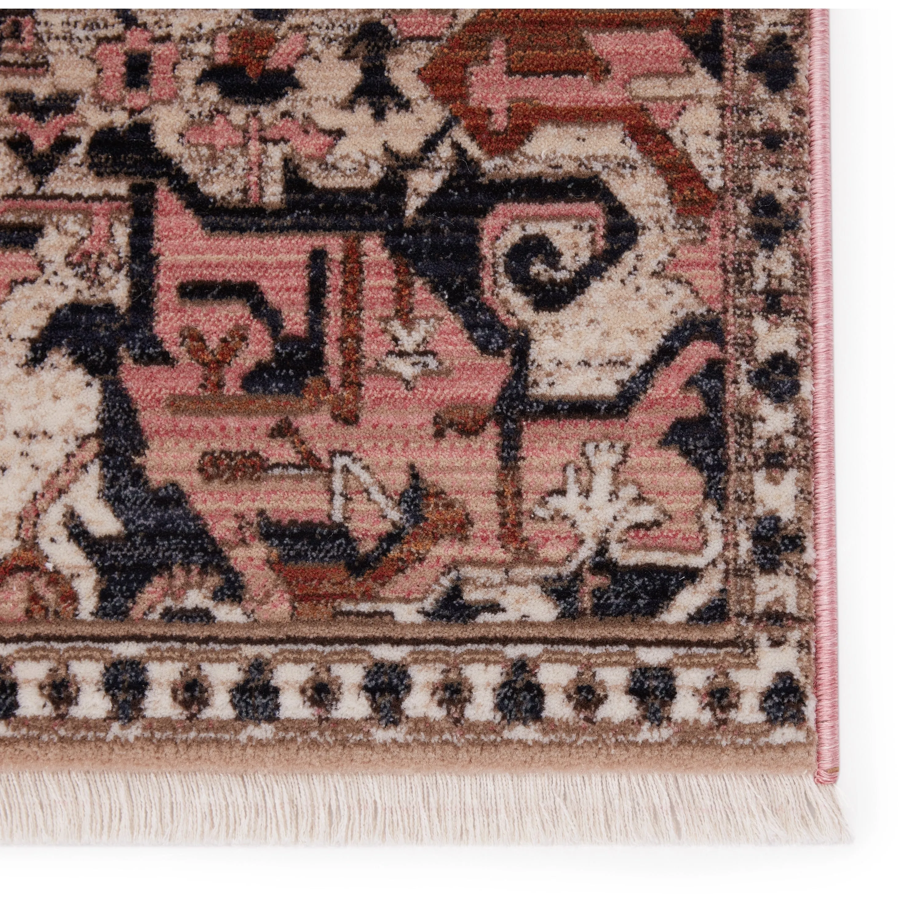 Bellona Medallion Pink/ Gray Area Rug