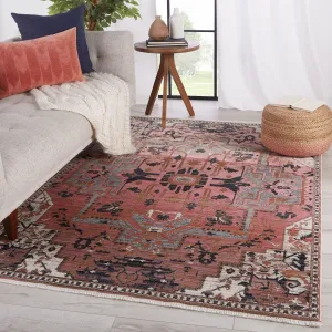 Bellona Medallion Pink/ Gray Area Rug