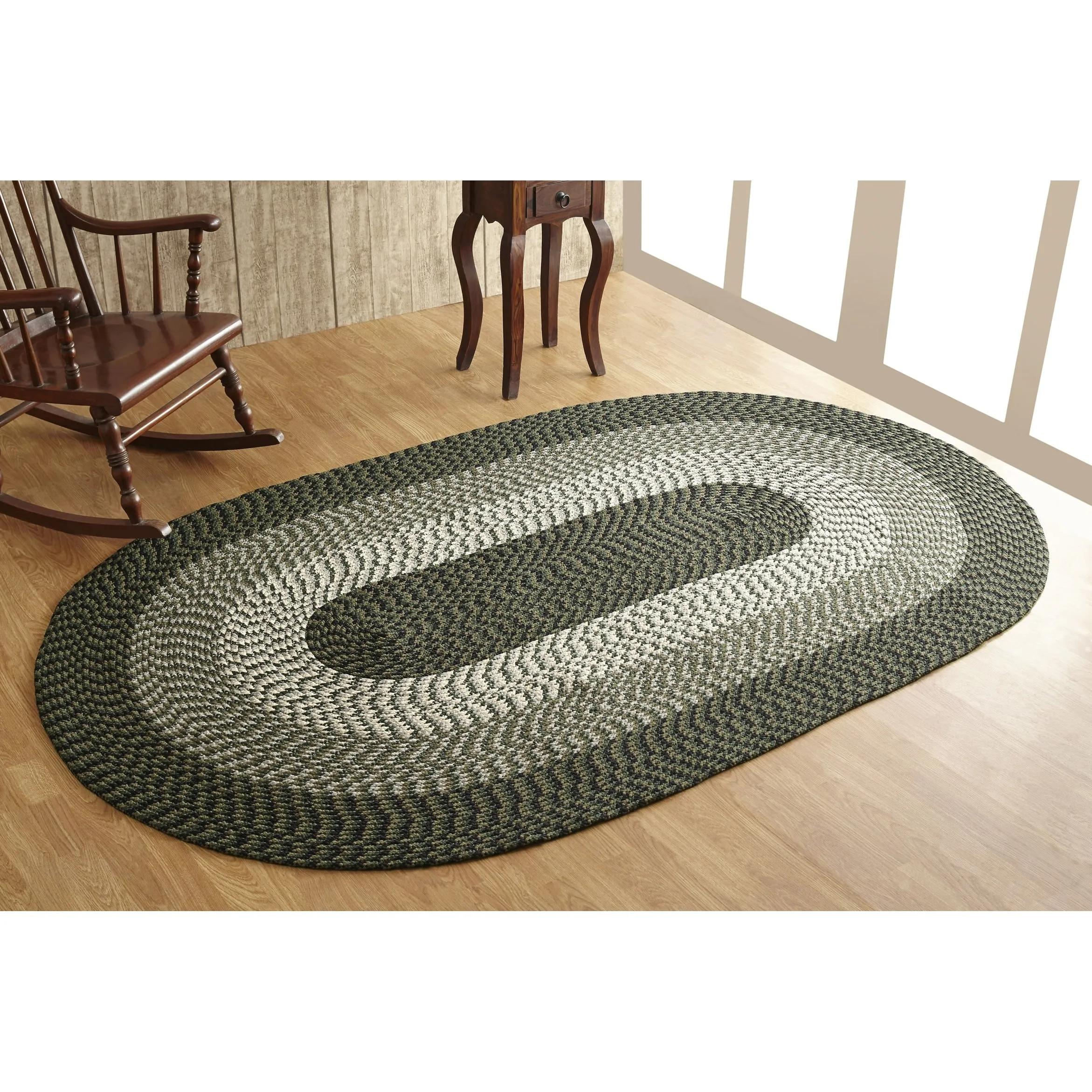 Better Trends Alpine Braid 100% Polypropylene Stain-resistant & Double-Sided Reversible Durable Indoor Area Utility Rug