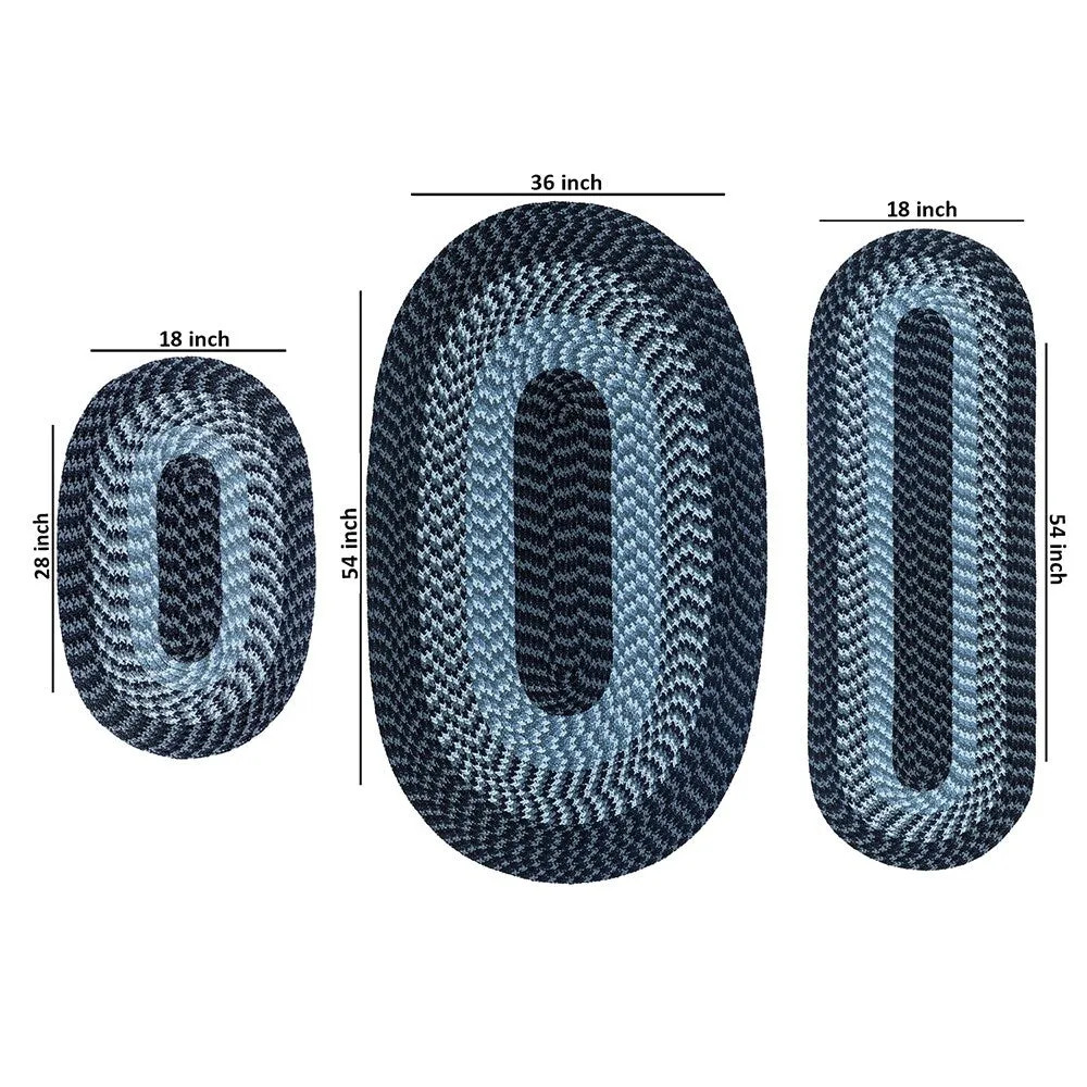 Better Trends Alpine Braid 100% Polypropylene Stain-resistant & Double-Sided Reversible Durable Indoor Area Utility Rug