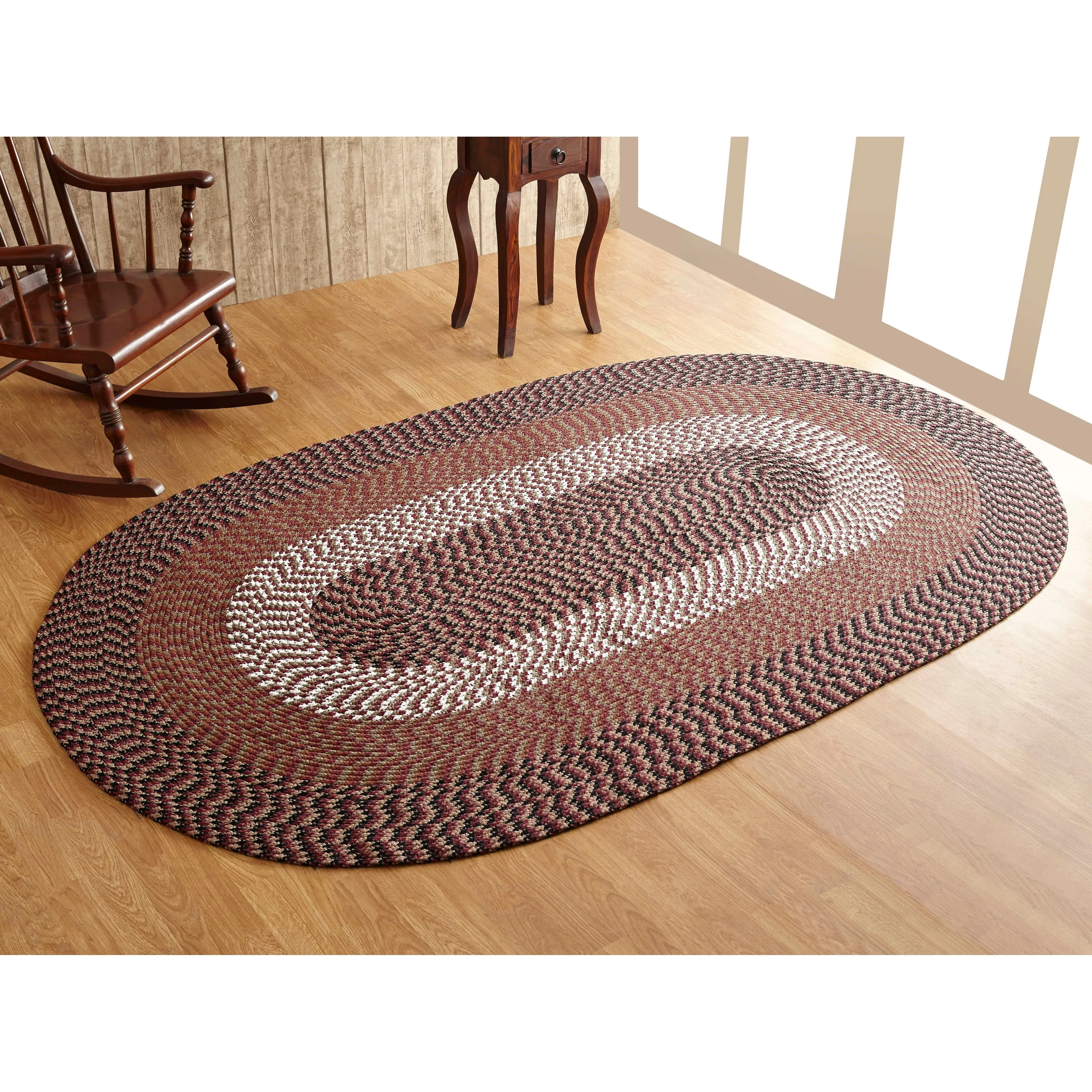 Better Trends Alpine Braid 100% Polypropylene Stain-resistant & Double-Sided Reversible Durable Indoor Area Utility Rug