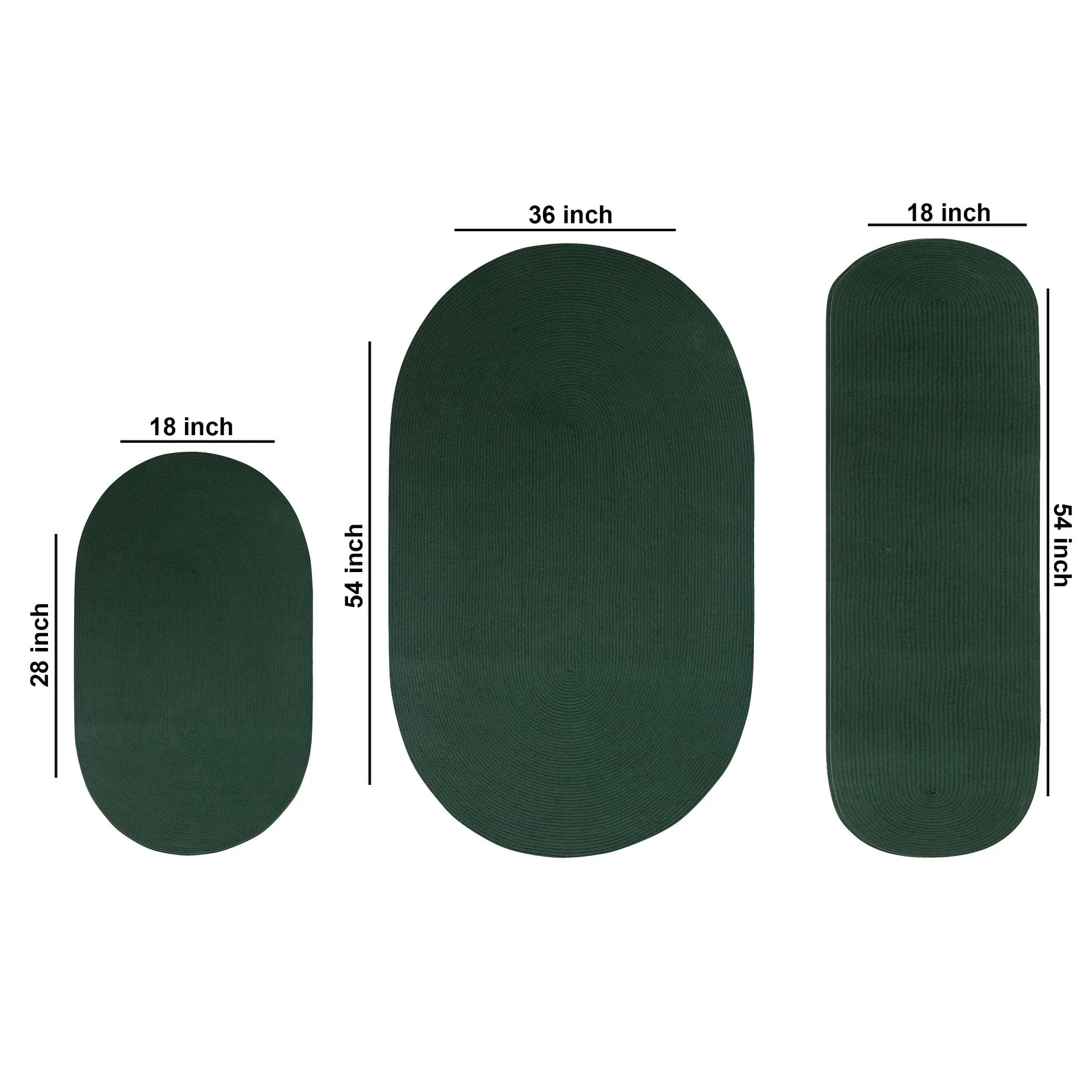 Better Trends Alpine Braid 100% Polypropylene Stain-resistant & Double-Sided Reversible Durable Indoor Area Utility Rug