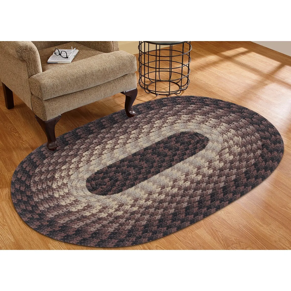 Better Trends Alpine Braid 100% Polypropylene Stain-resistant & Double-Sided Reversible Durable Indoor Area Utility Rug