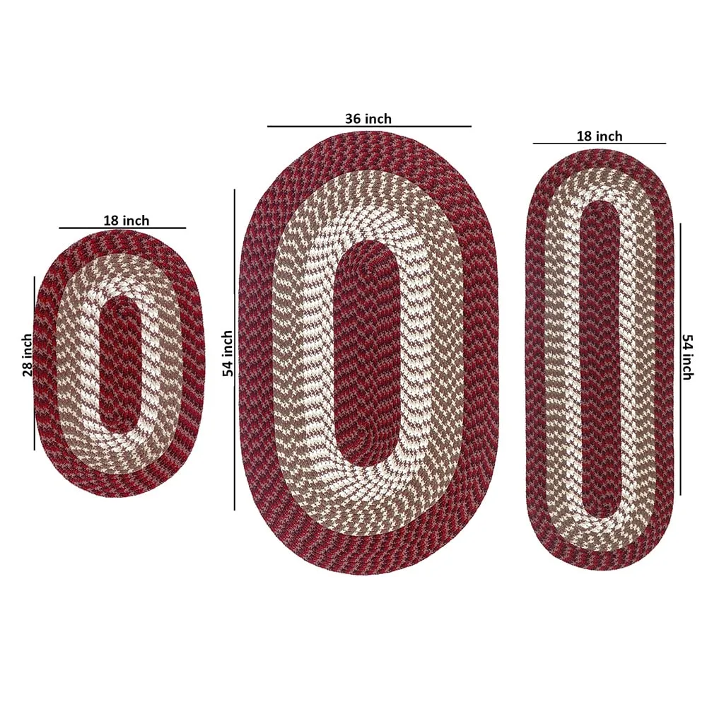 Better Trends Alpine Braid 100% Polypropylene Stain-resistant & Double-Sided Reversible Durable Indoor Area Utility Rug