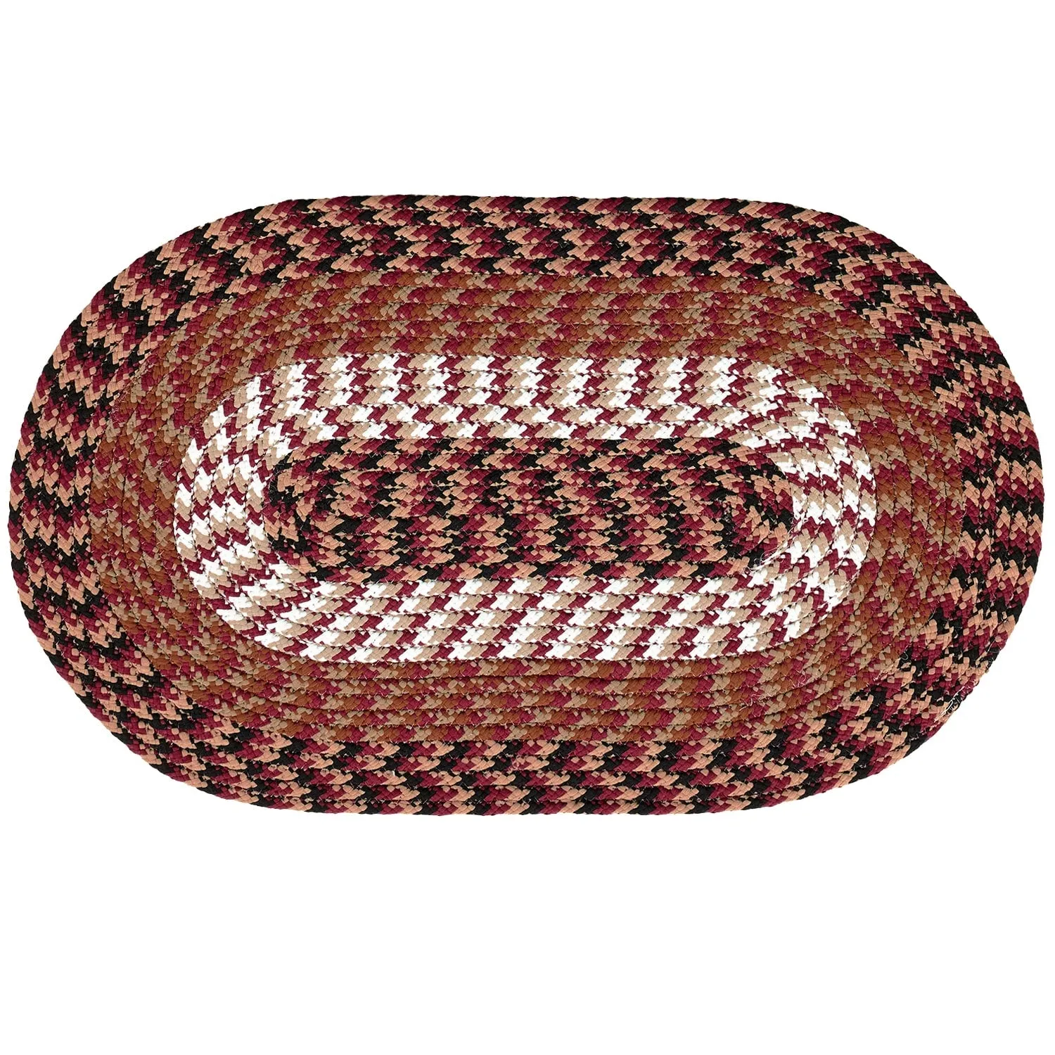 Better Trends Alpine Braid 100% Polypropylene Stain-resistant & Double-Sided Reversible Durable Indoor Area Utility Rug