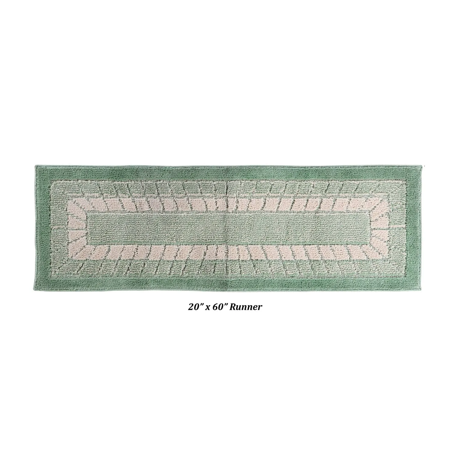 Better Trends Radiance Collection 100% Polypropylene Lightweight Stunning Elegant Machine Washable Kitchen Rug Mat