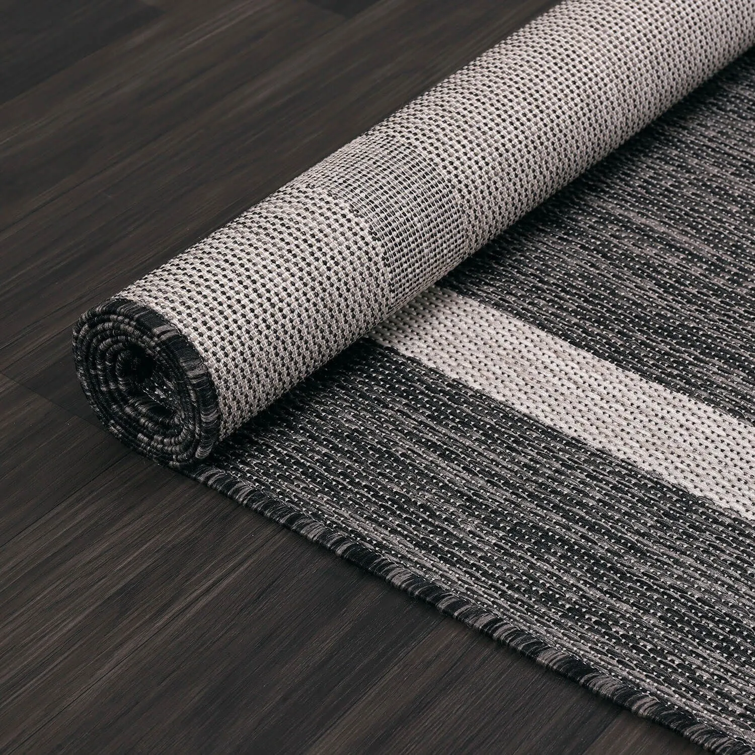 Beverly Rug Modern Bordered Indoor Outdoor Rug. Outside Carpet for Patio. Deck. Porch