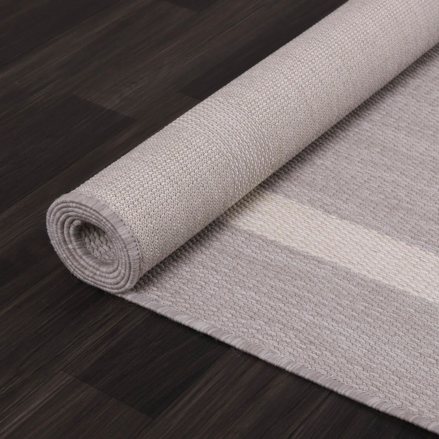 Beverly Rug Modern Bordered Indoor Outdoor Rug. Outside Carpet for Patio. Deck. Porch