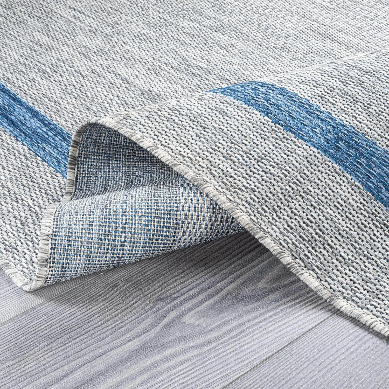 Beverly Rug Modern Bordered Indoor Outdoor Rug. Outside Carpet for Patio. Deck. Porch