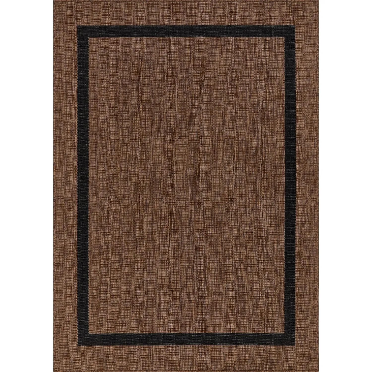 Beverly Rug Modern Bordered Indoor Outdoor Rug. Outside Carpet for Patio. Deck. Porch