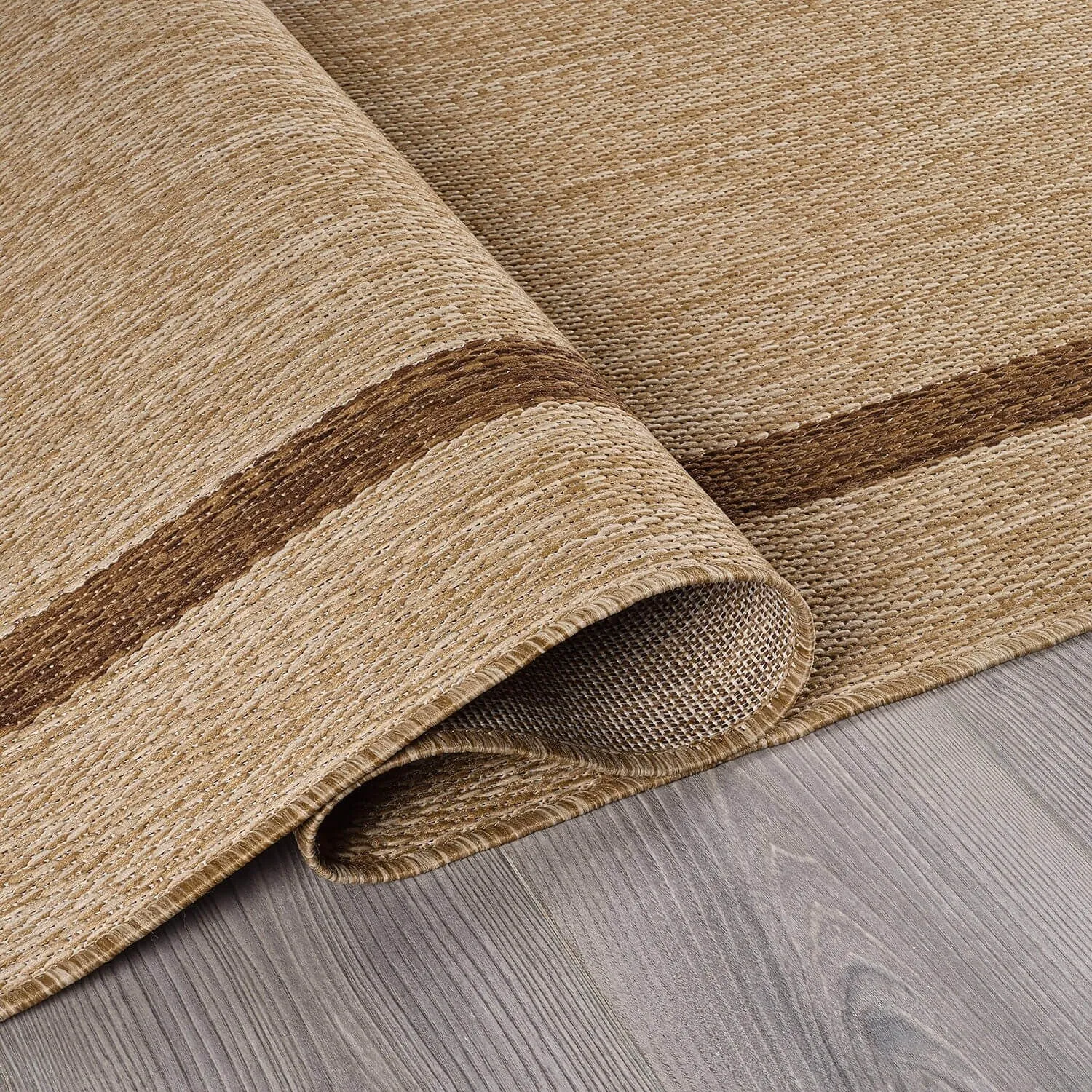 Beverly Rug Modern Bordered Indoor Outdoor Rug. Outside Carpet for Patio. Deck. Porch
