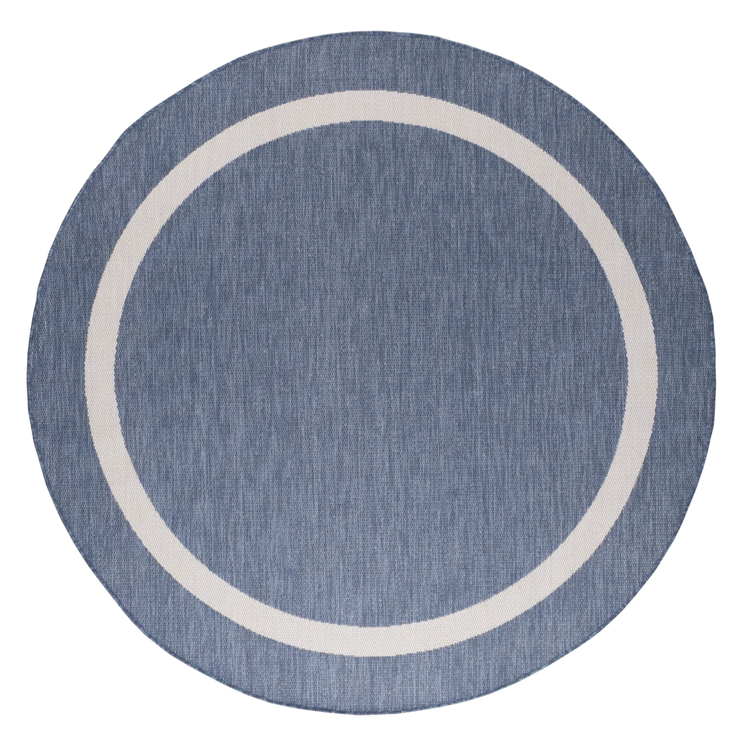 Beverly Rug Modern Bordered Indoor Outdoor Rug. Outside Carpet for Patio. Deck. Porch