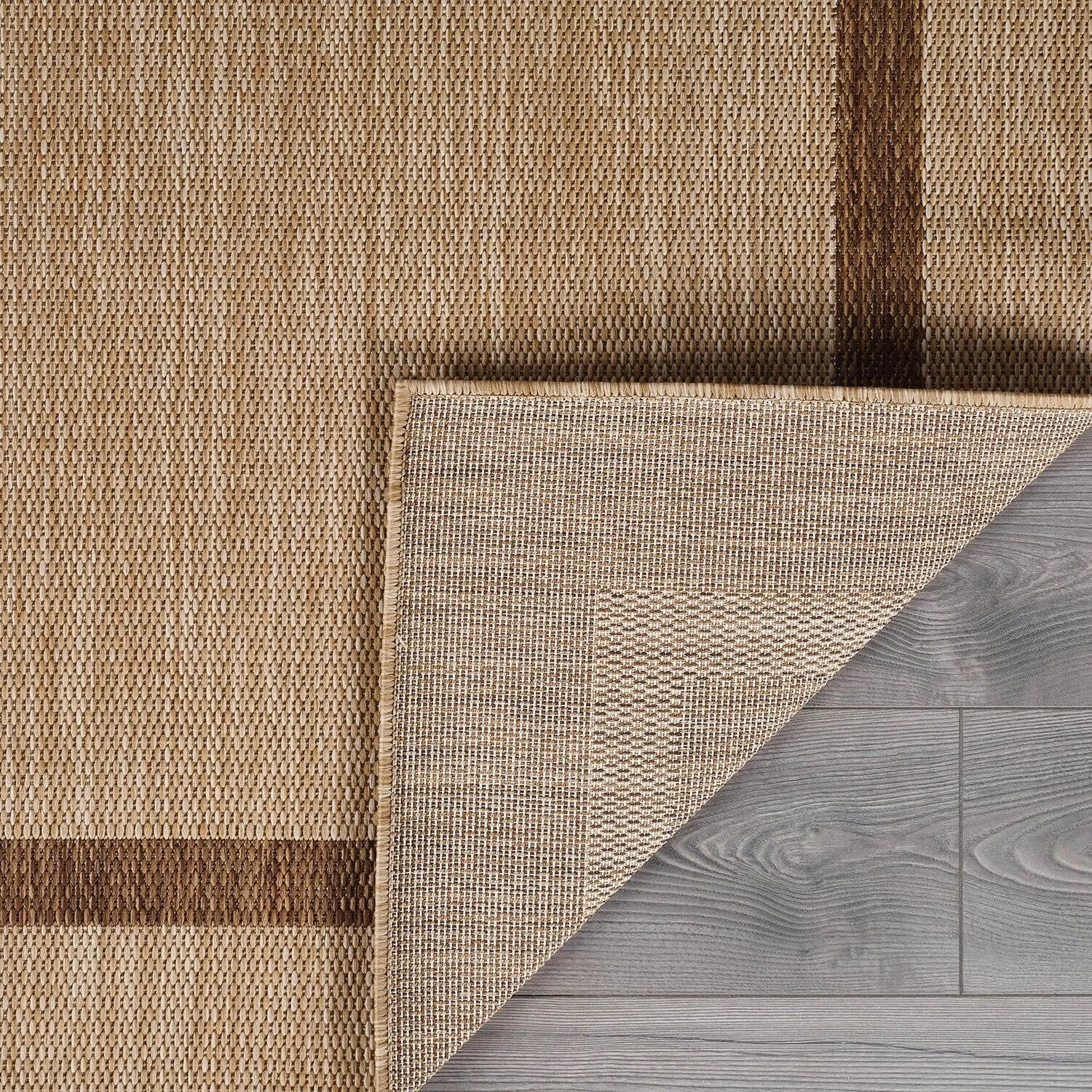Beverly Rug Modern Bordered Indoor Outdoor Rug. Outside Carpet for Patio. Deck. Porch
