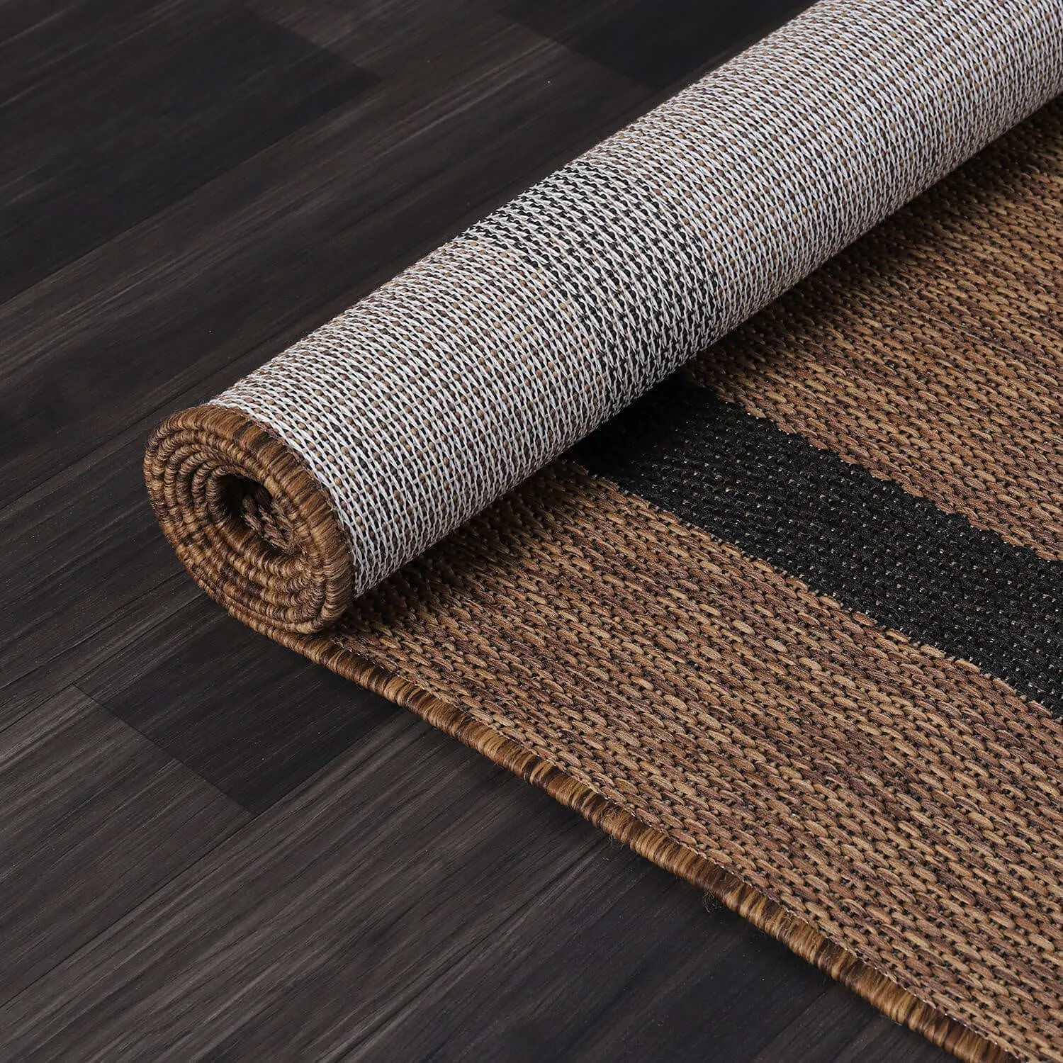 Beverly Rug Modern Bordered Indoor Outdoor Rug. Outside Carpet for Patio. Deck. Porch
