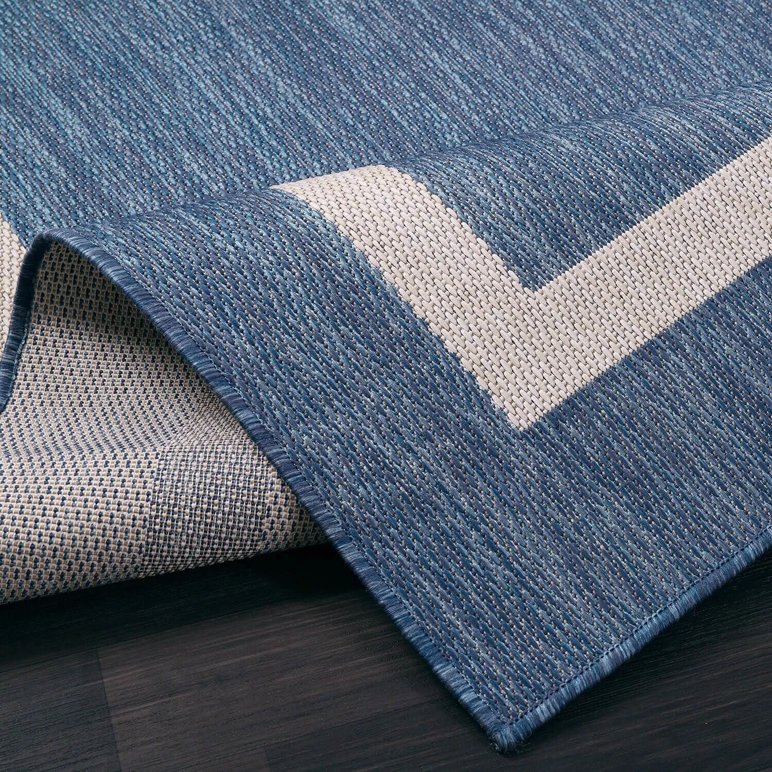 Beverly Rug Modern Bordered Indoor Outdoor Rug. Outside Carpet for Patio. Deck. Porch
