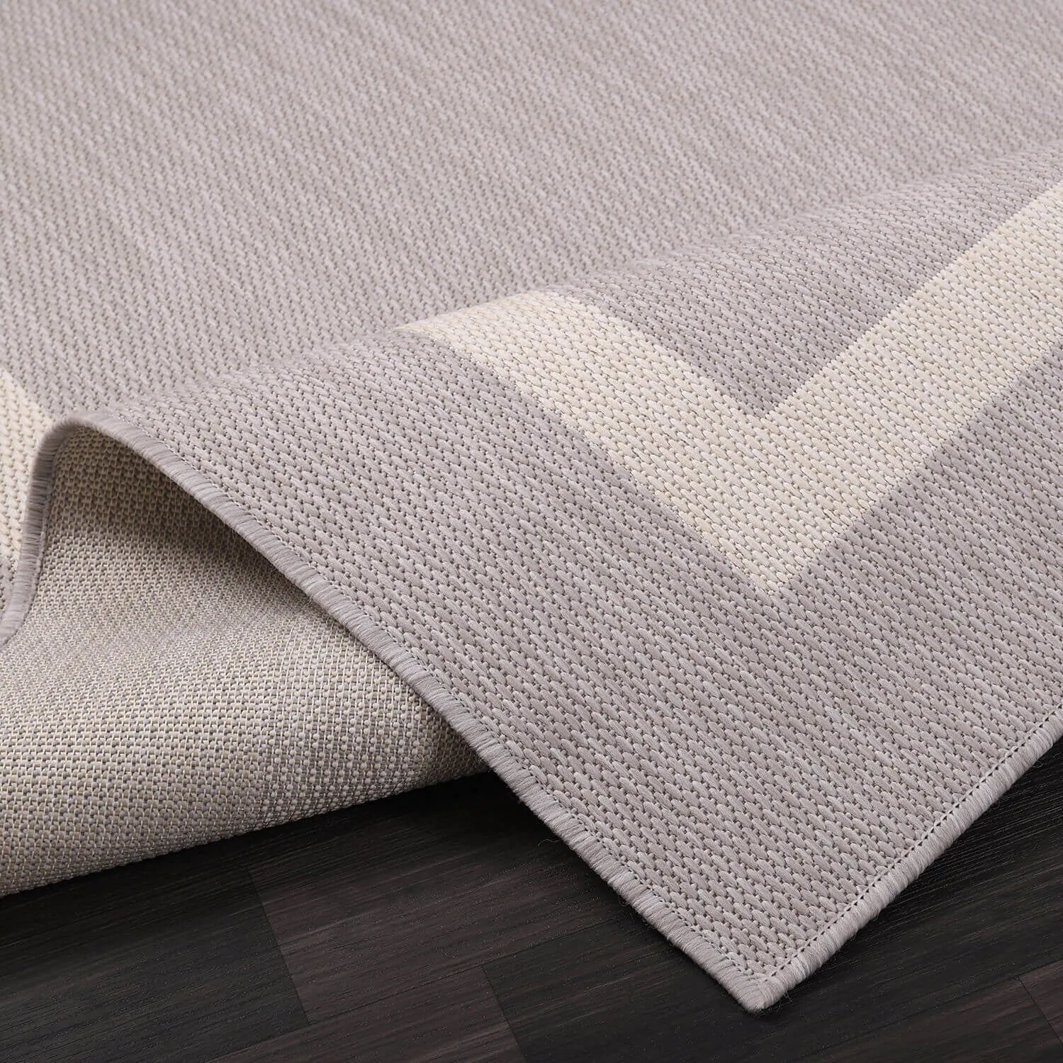 Beverly Rug Modern Bordered Indoor Outdoor Rug. Outside Carpet for Patio. Deck. Porch