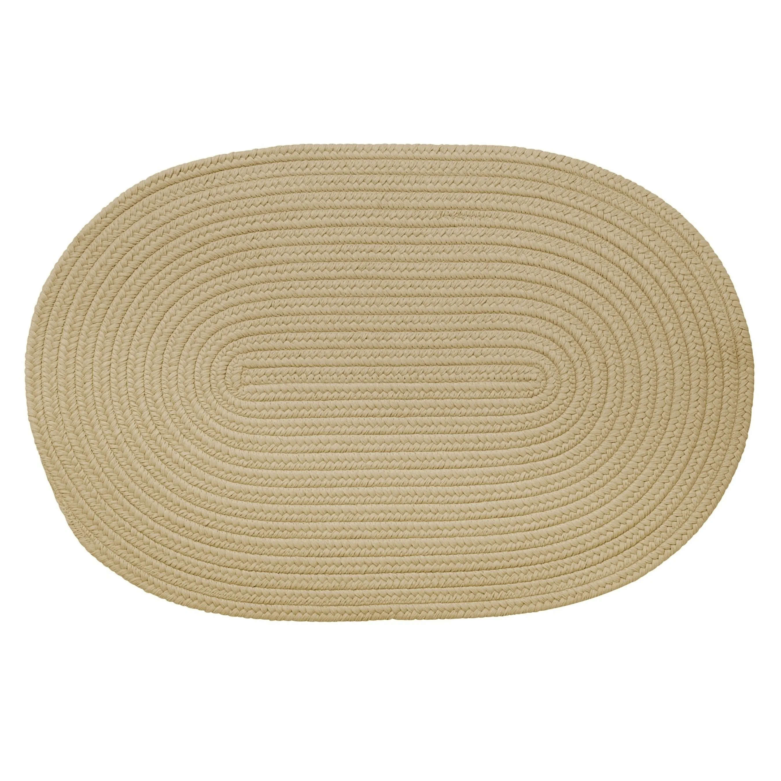 Boca Indoor/Outdoor Oval Solid Braided Door Mat
