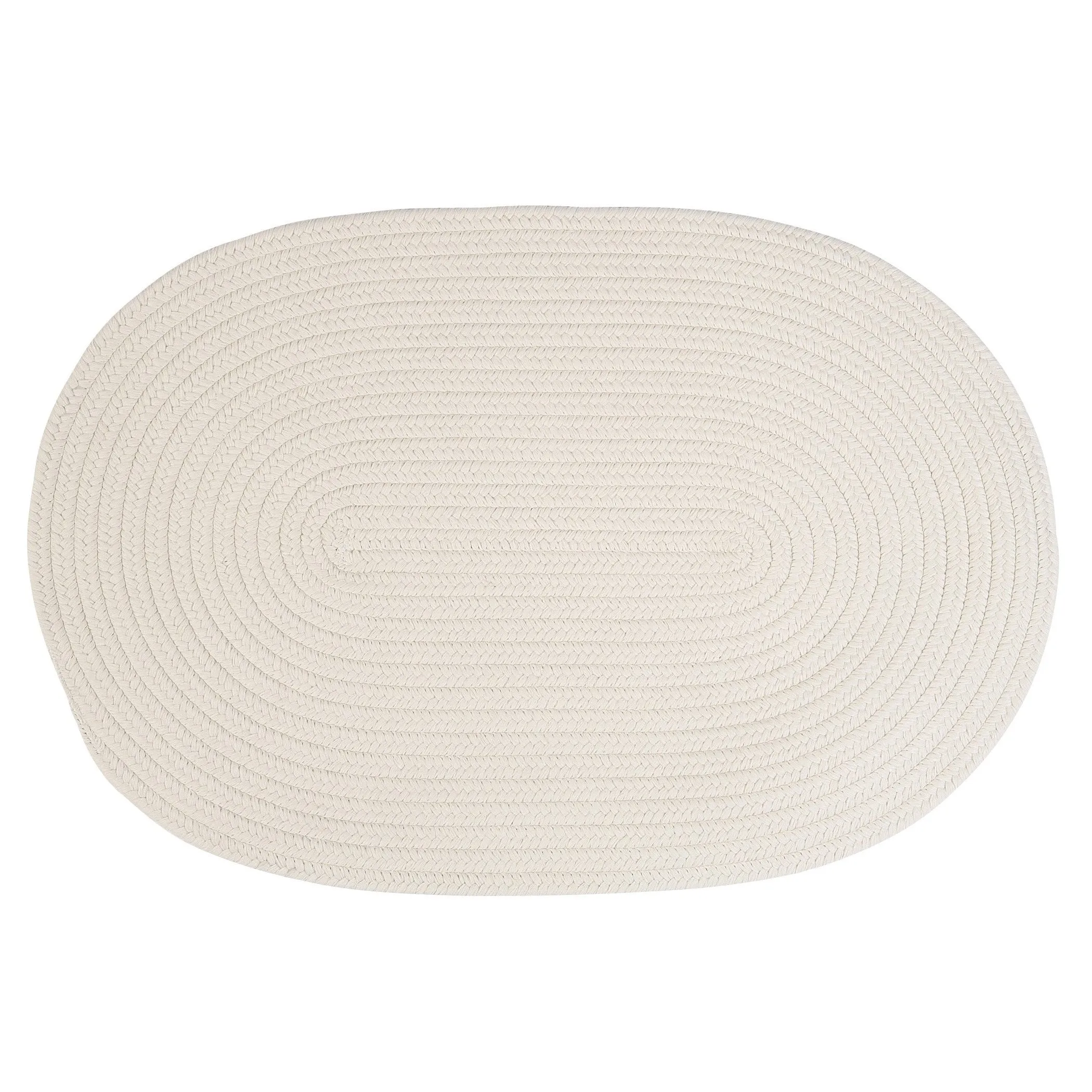 Boca Indoor/Outdoor Oval Solid Braided Door Mat