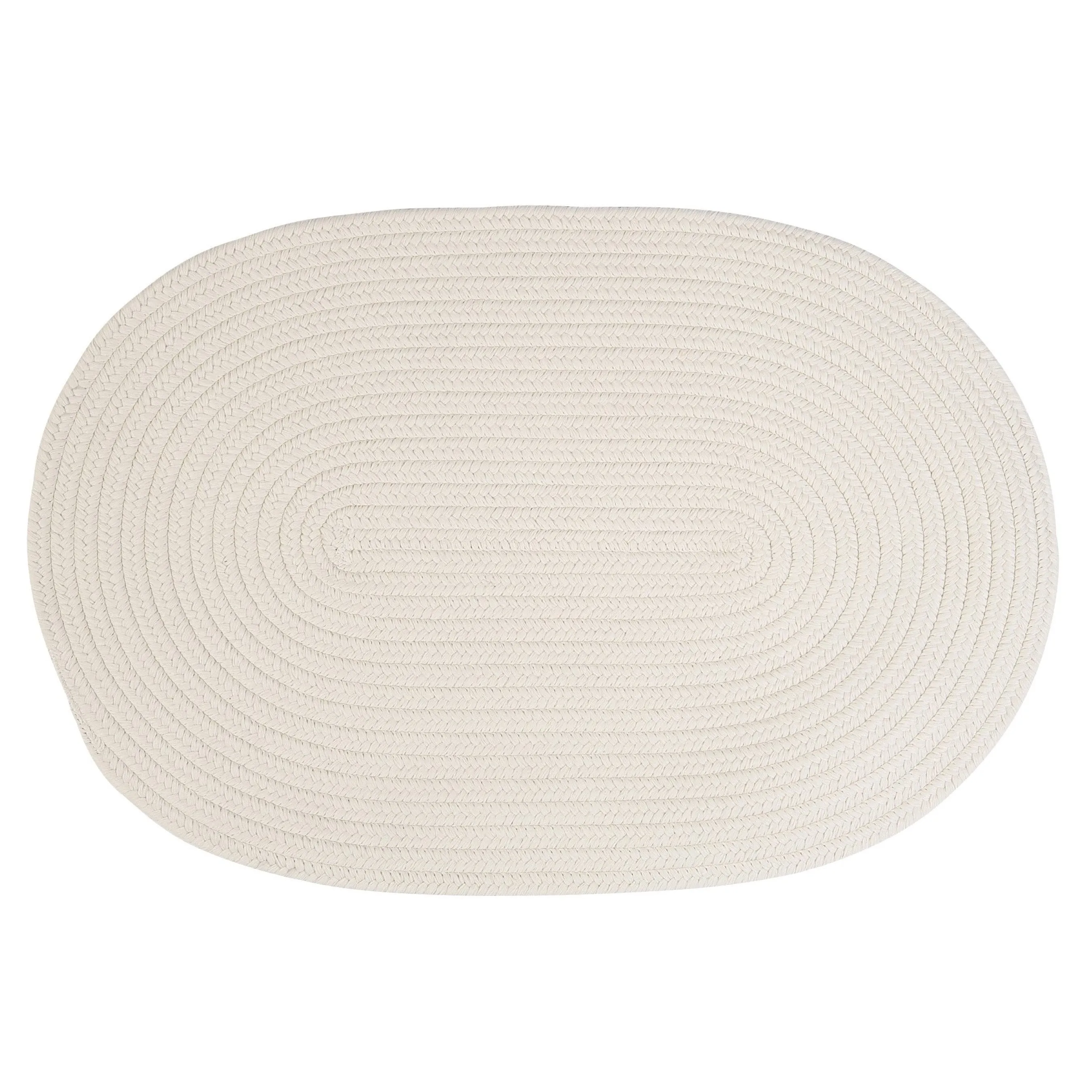 Boca Indoor/Outdoor Oval Solid Braided Door Mat