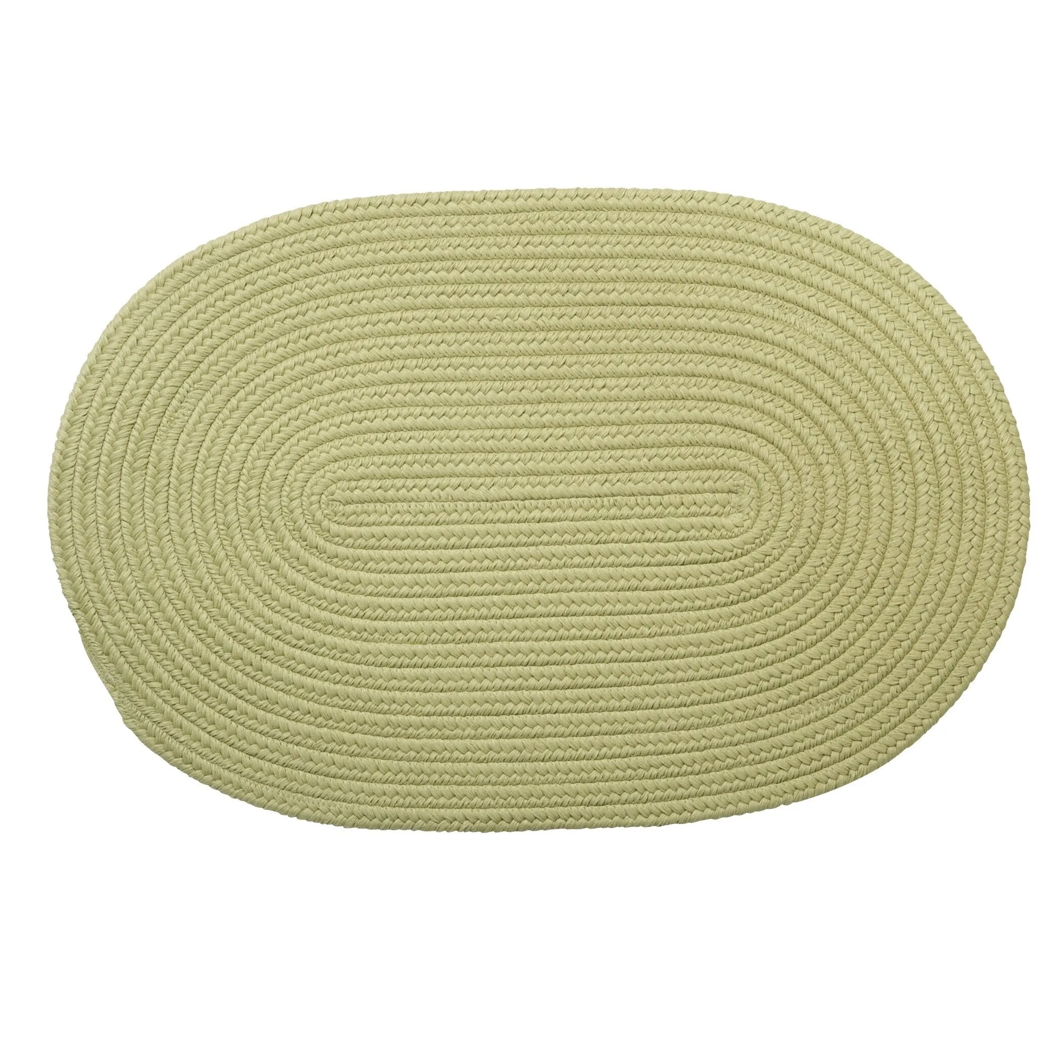 Boca Indoor/Outdoor Oval Solid Braided Door Mat