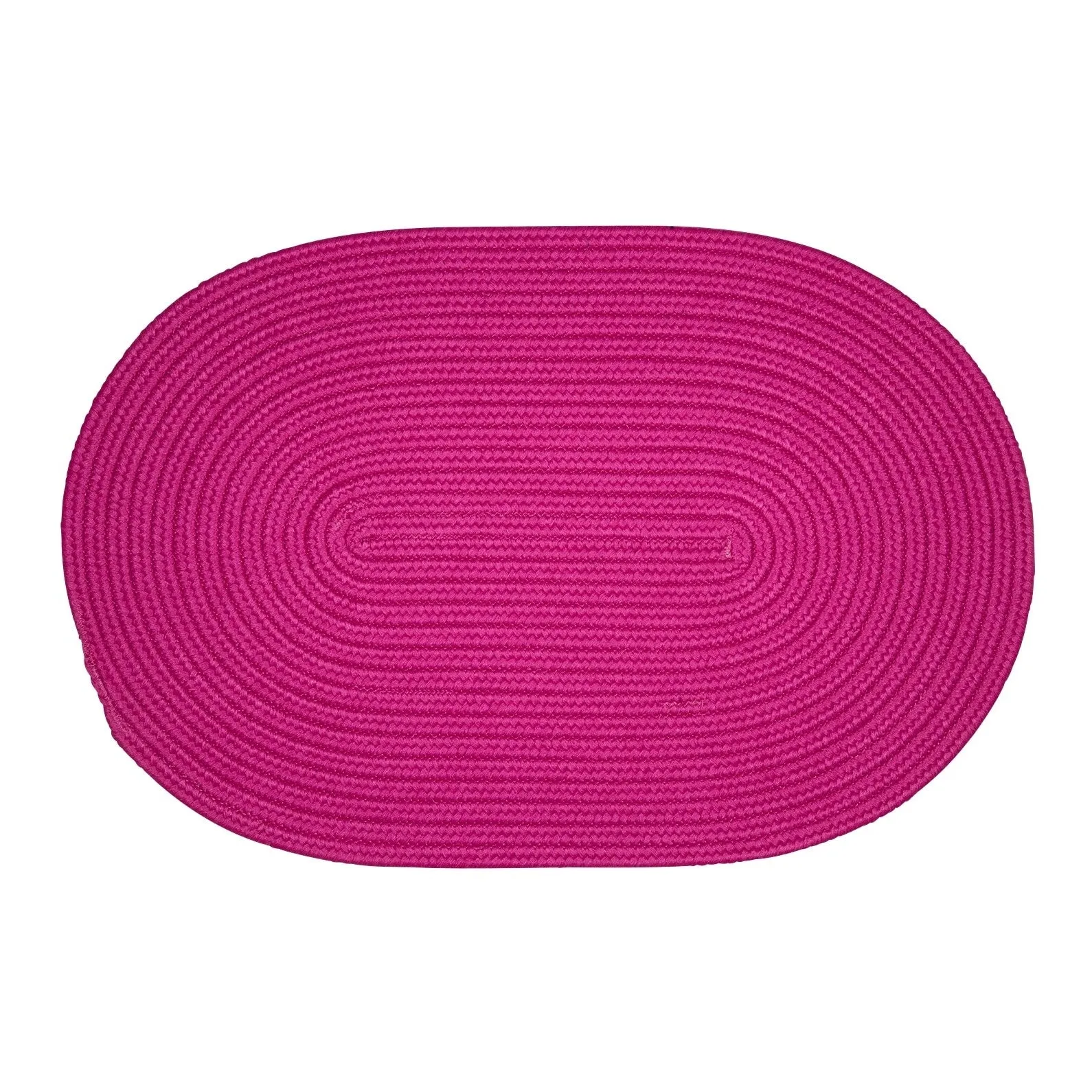 Boca Indoor/Outdoor Oval Solid Braided Door Mat