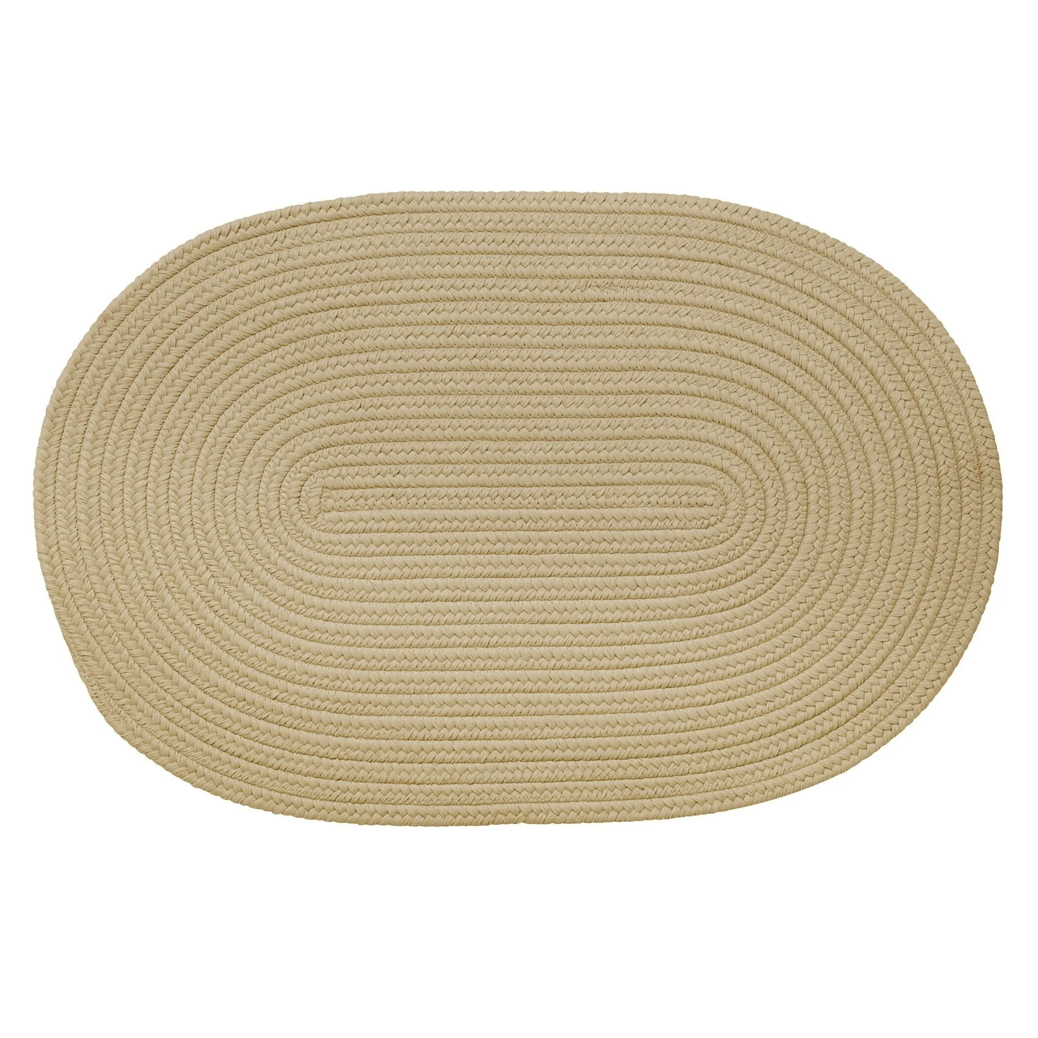 Boca Indoor/Outdoor Oval Solid Braided Door Mat