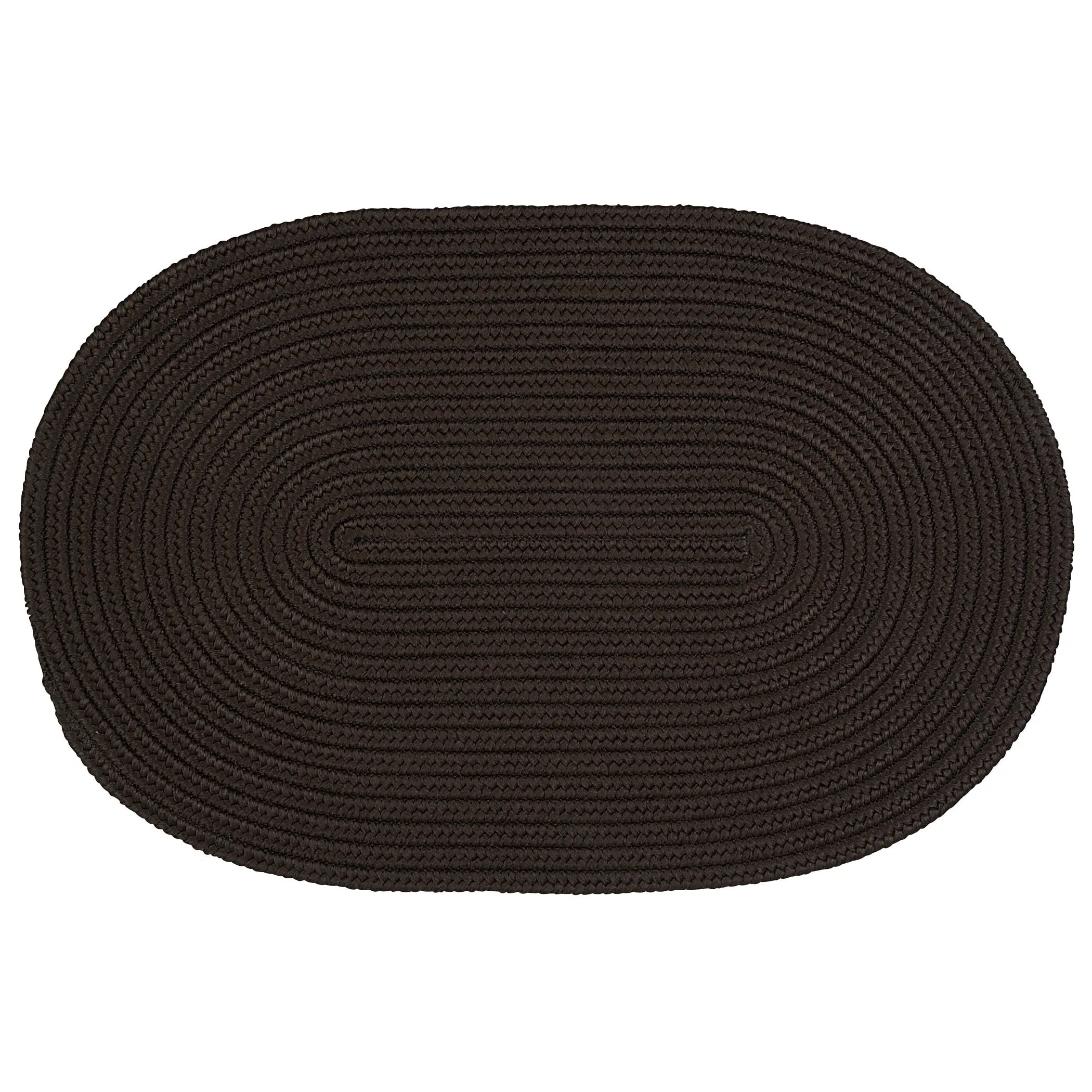 Boca Indoor/Outdoor Oval Solid Braided Door Mat