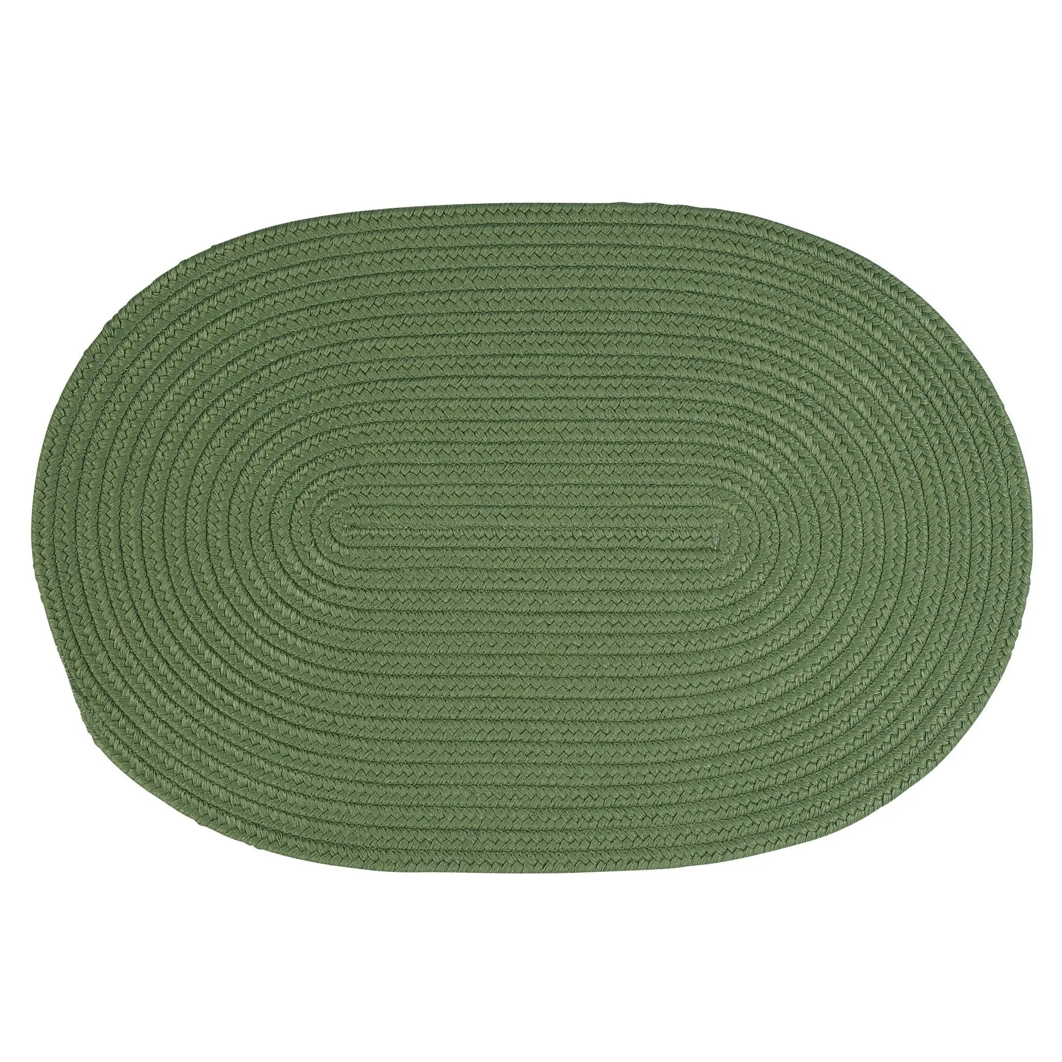 Boca Indoor/Outdoor Oval Solid Braided Door Mat