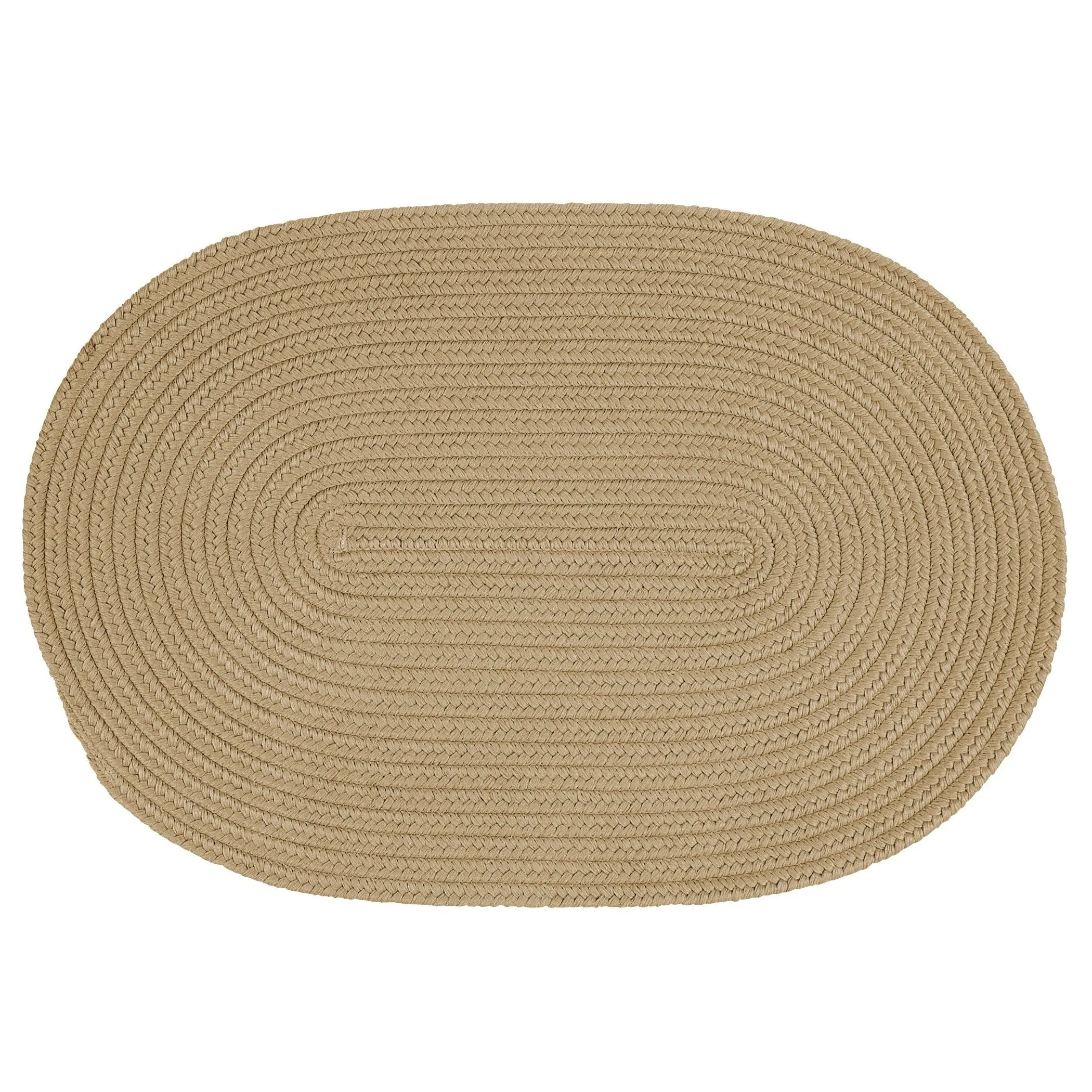 Boca Indoor/Outdoor Oval Solid Braided Door Mat
