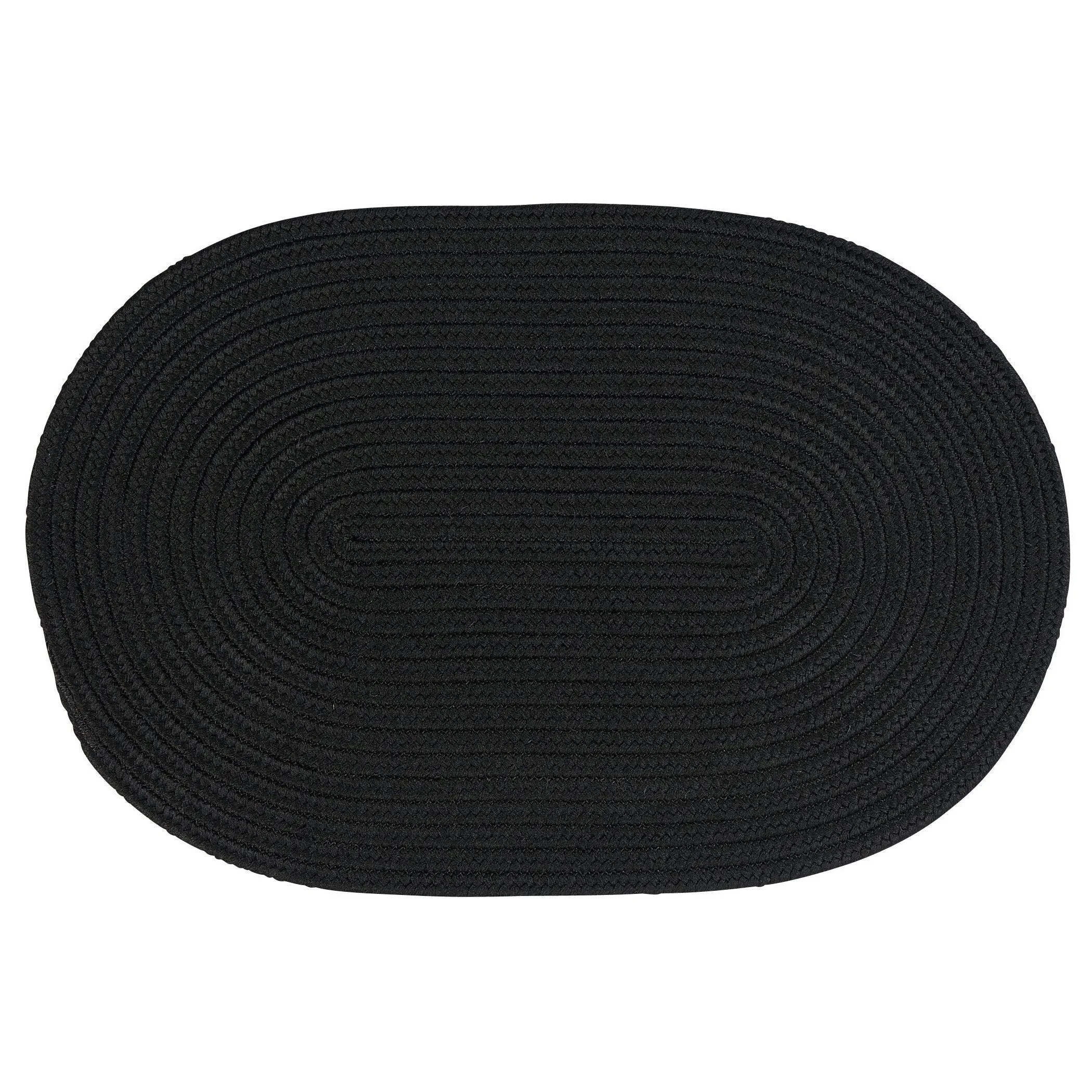 Boca Indoor/Outdoor Oval Solid Braided Door Mat