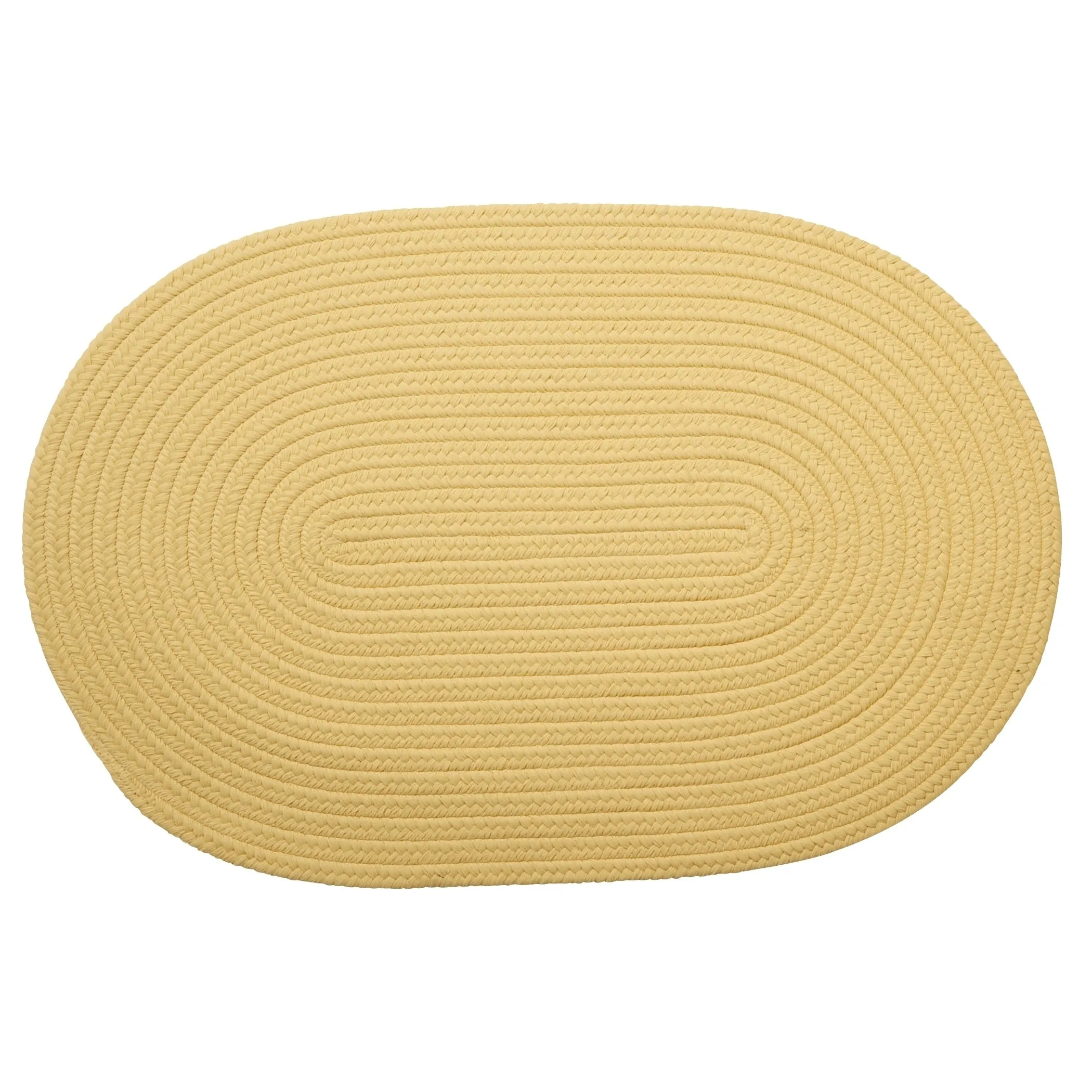 Boca Indoor/Outdoor Oval Solid Braided Door Mat