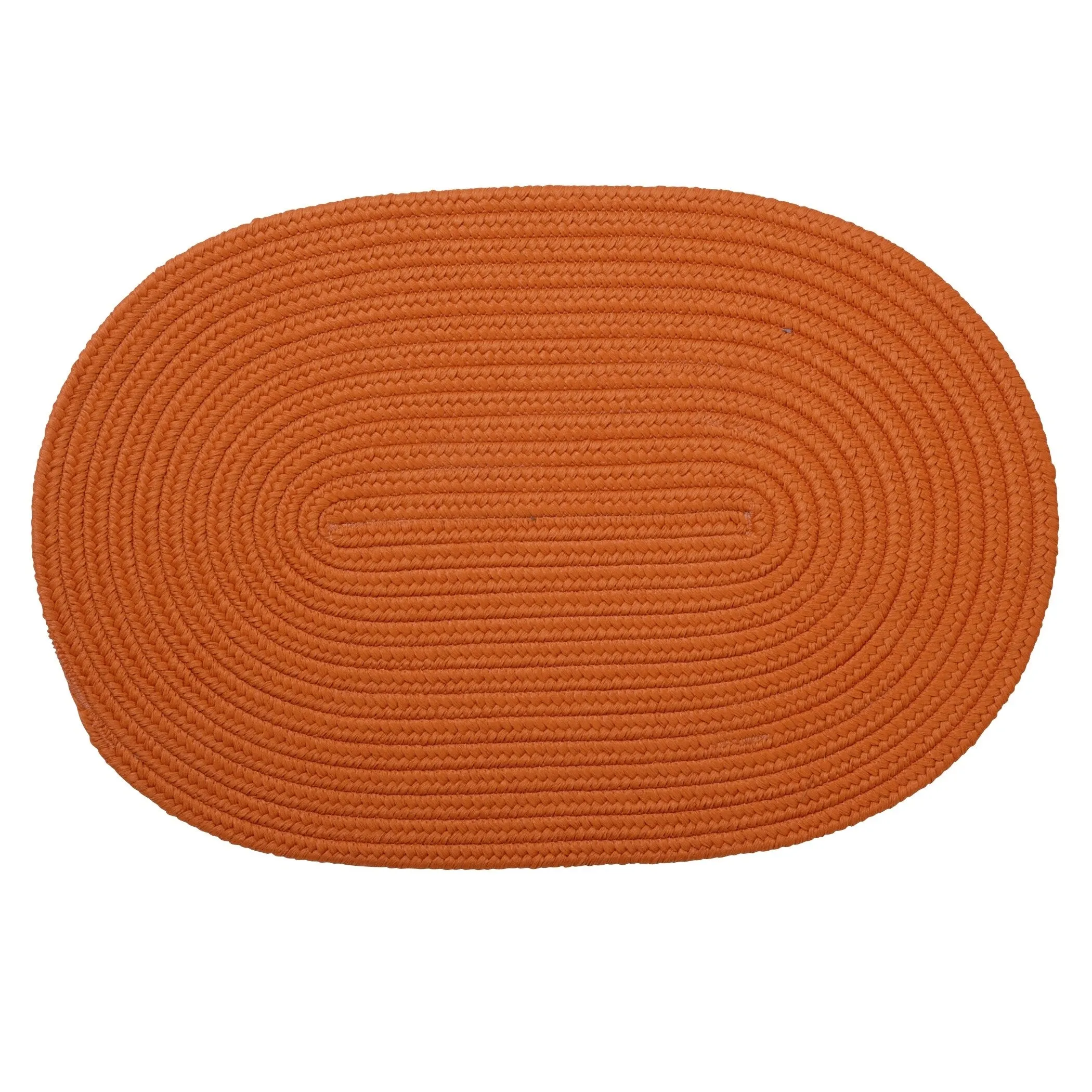 Boca Indoor/Outdoor Oval Solid Braided Door Mat