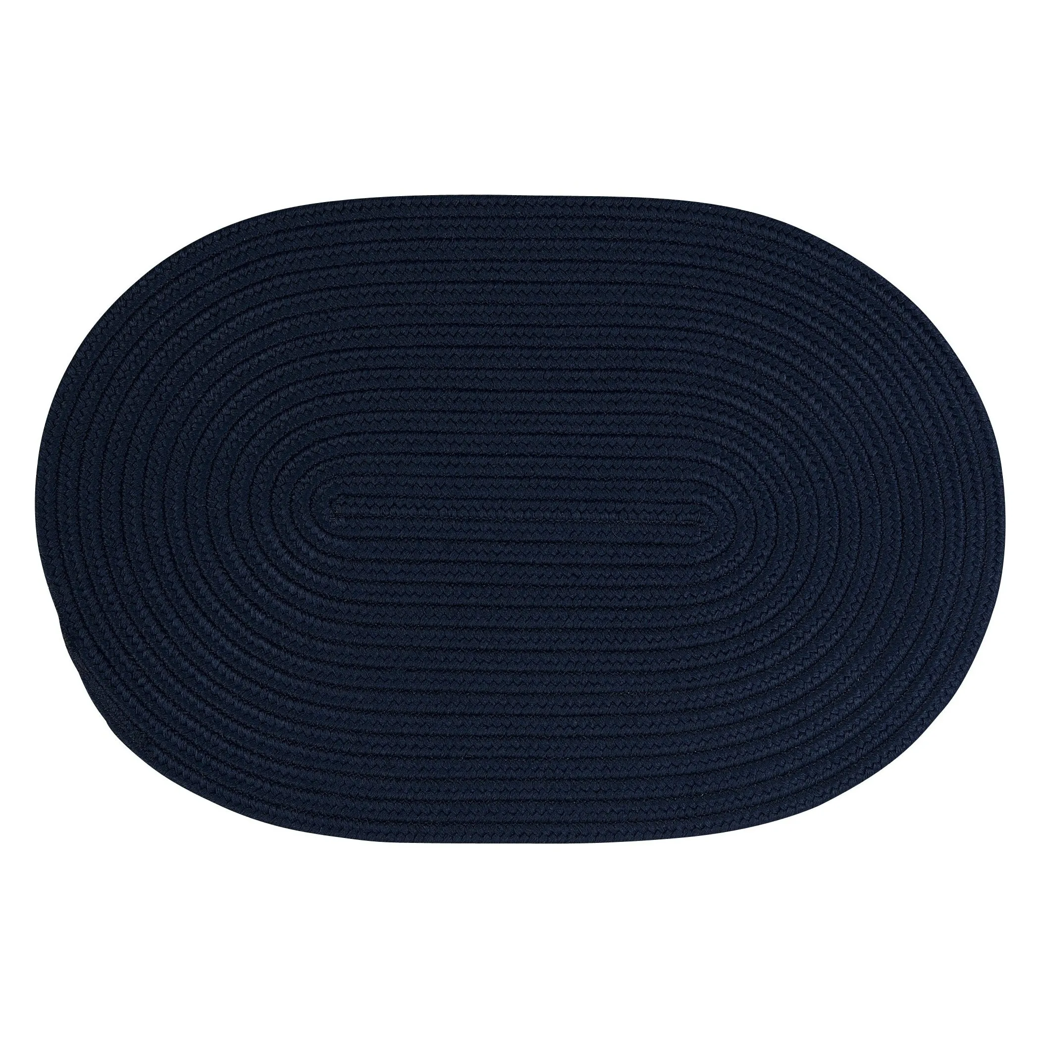 Boca Indoor/Outdoor Oval Solid Braided Door Mat