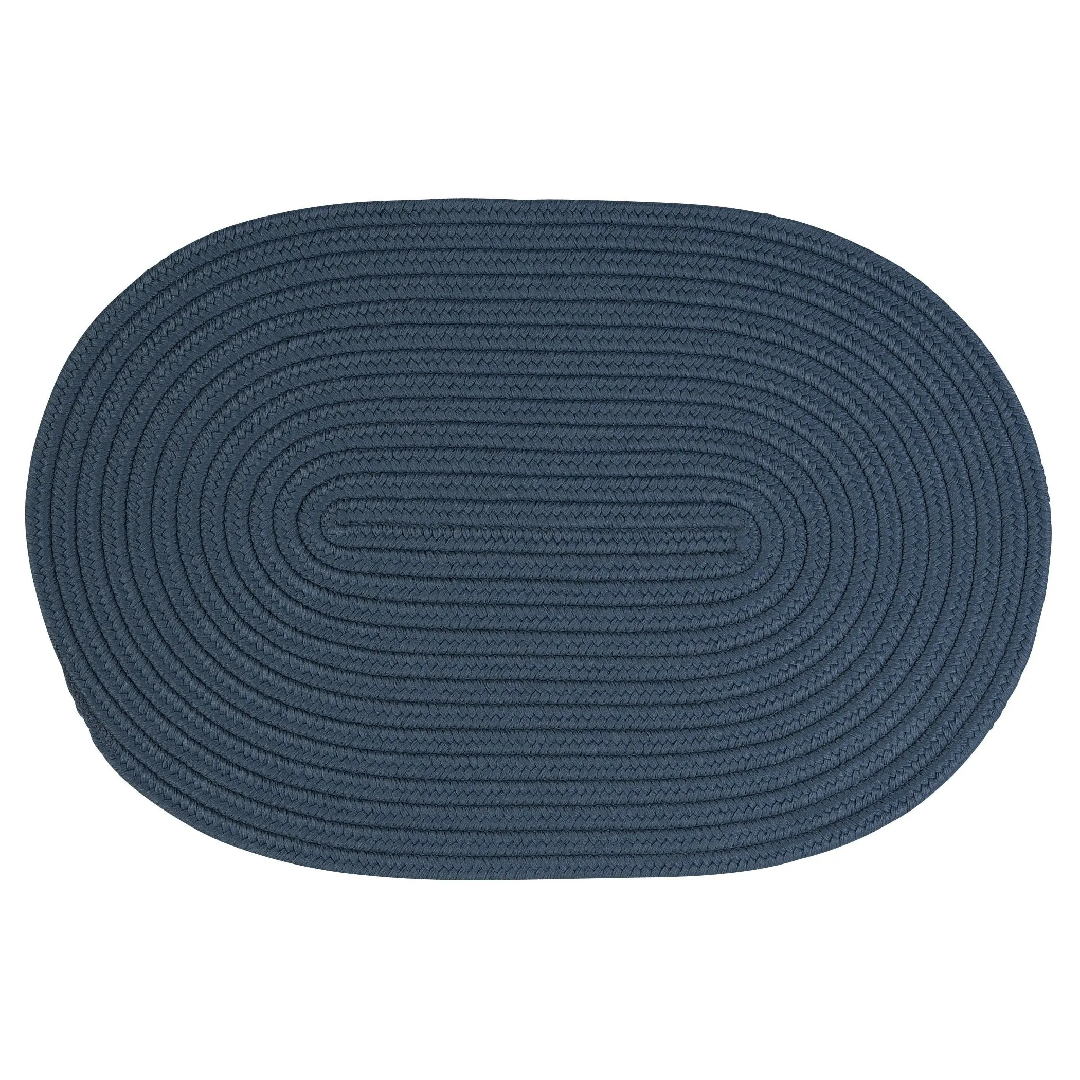 Boca Indoor/Outdoor Oval Solid Braided Door Mat