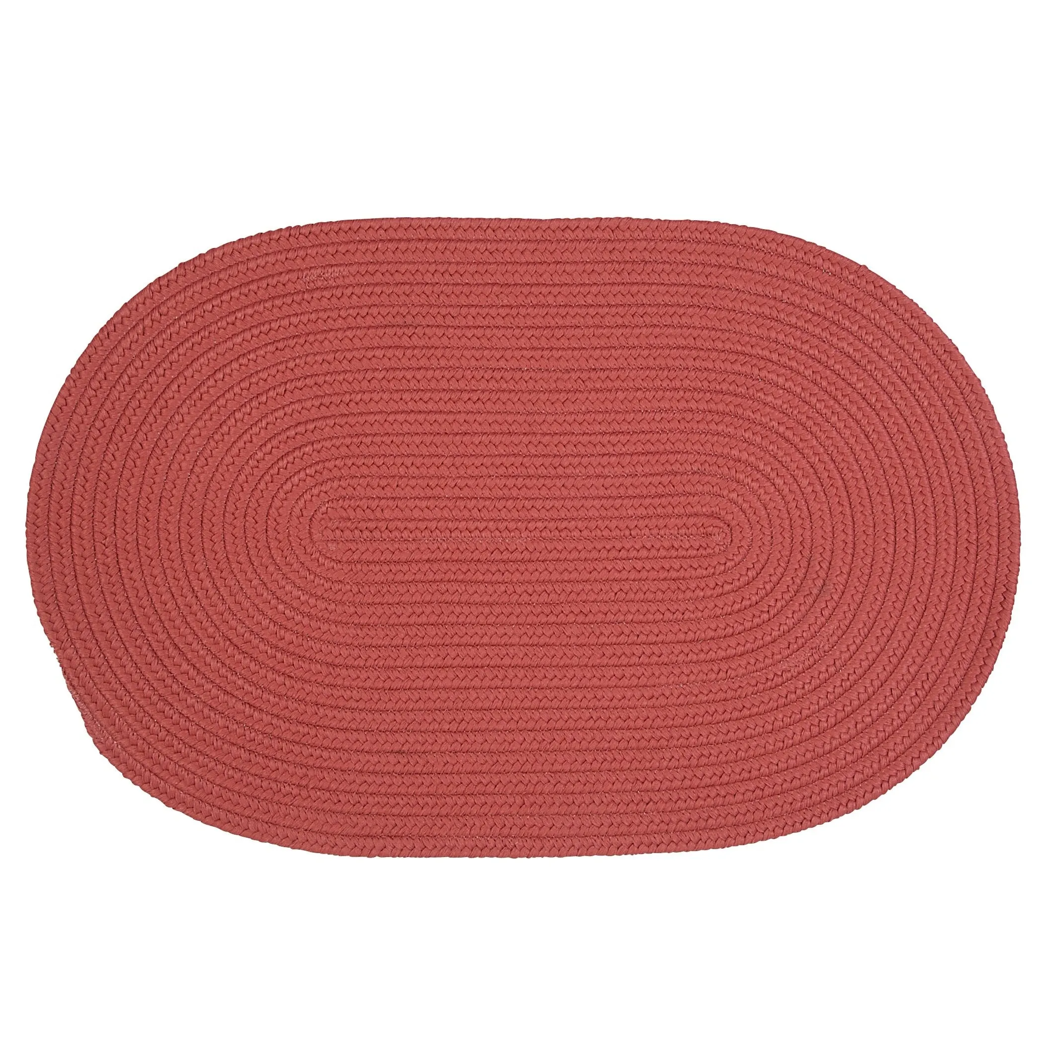 Boca Indoor/Outdoor Oval Solid Braided Door Mat