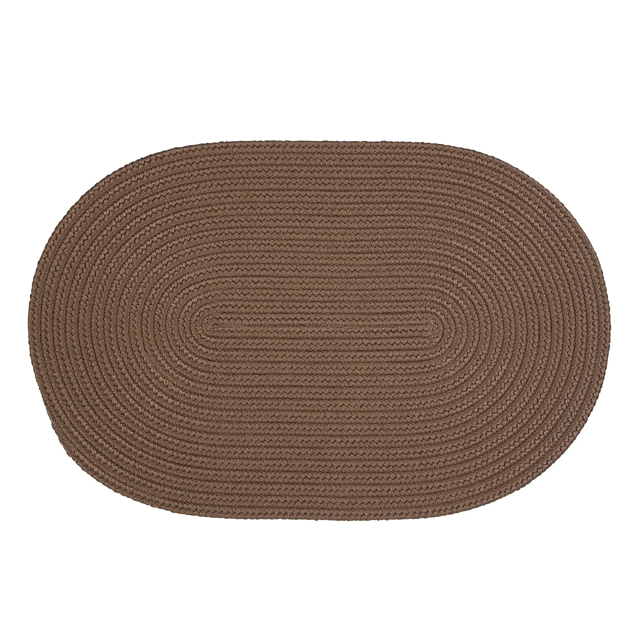Boca Indoor/Outdoor Oval Solid Braided Door Mat