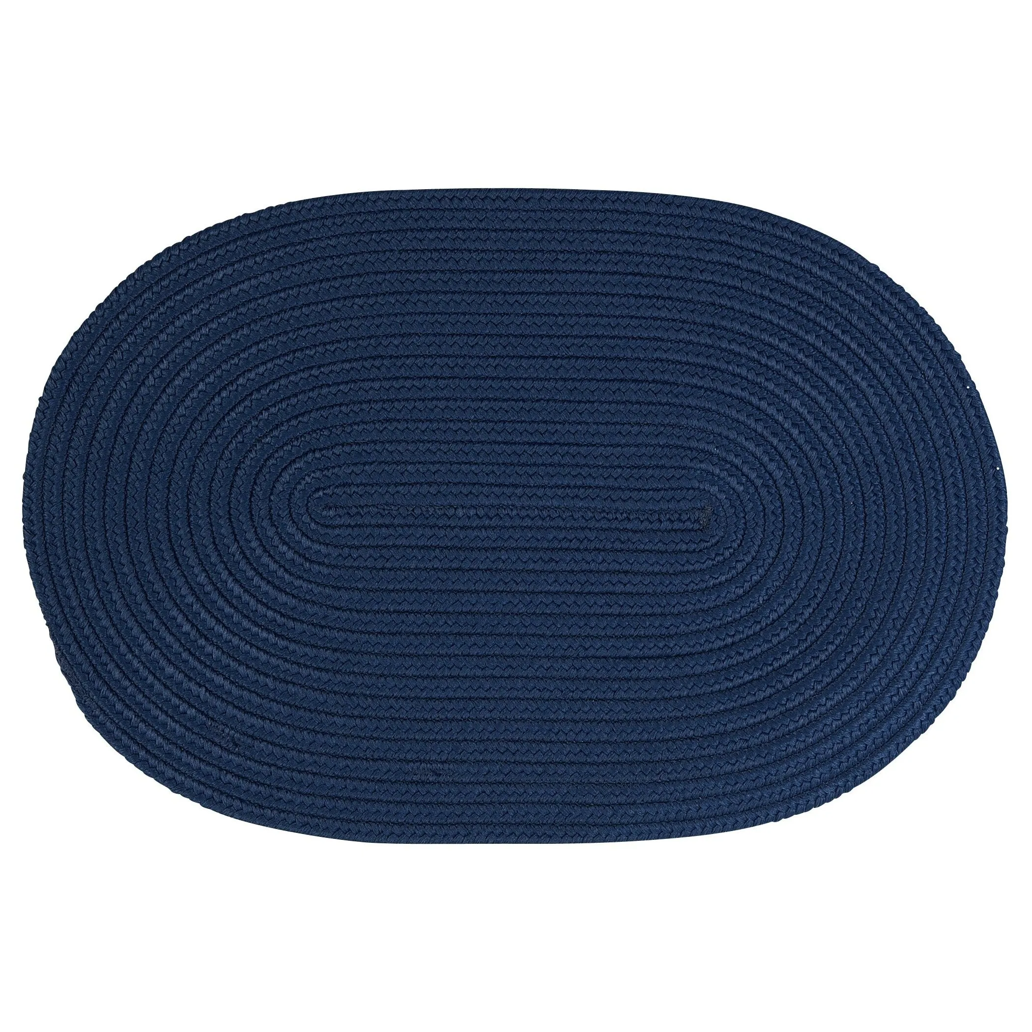 Boca Indoor/Outdoor Oval Solid Braided Door Mat