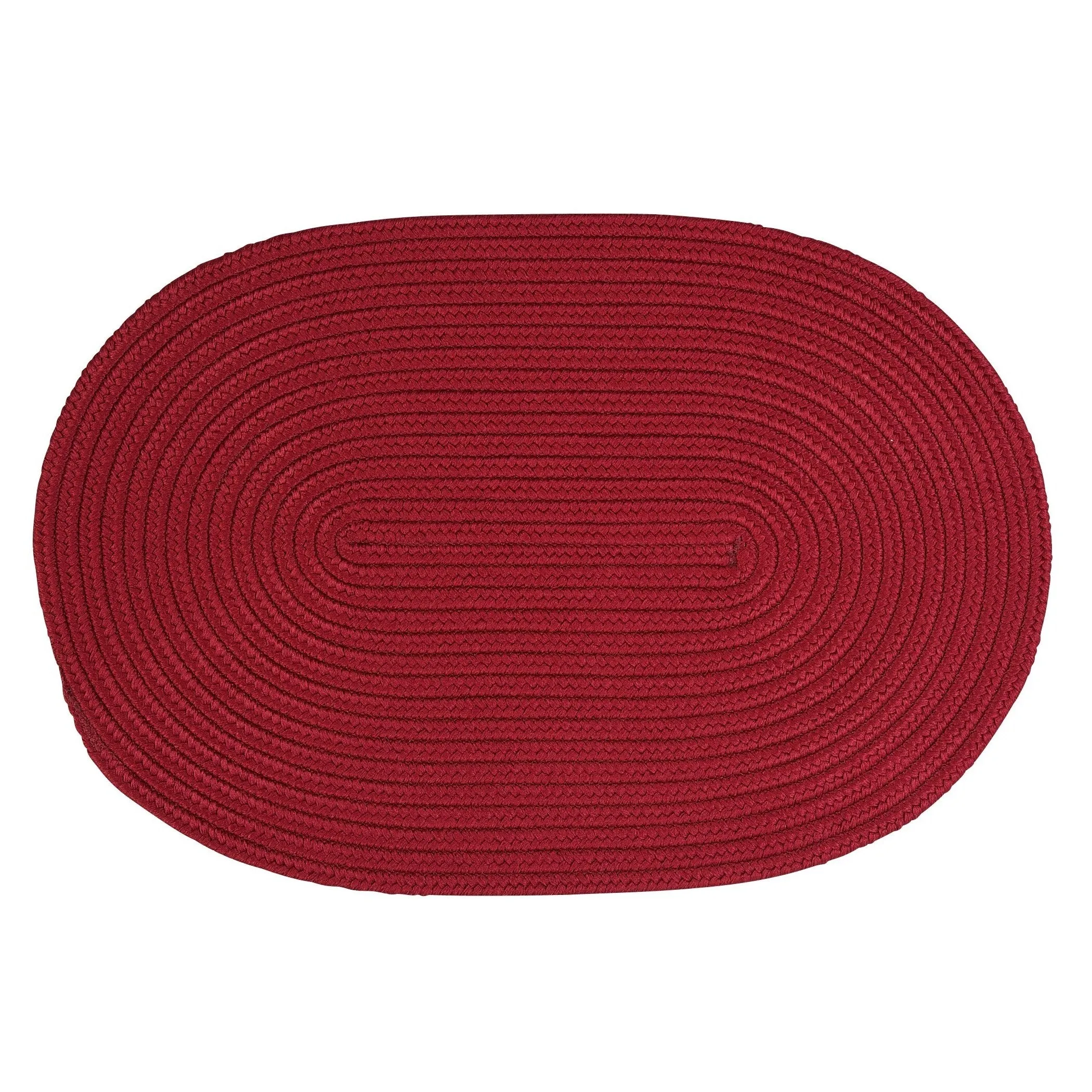 Boca Indoor/Outdoor Oval Solid Braided Door Mat
