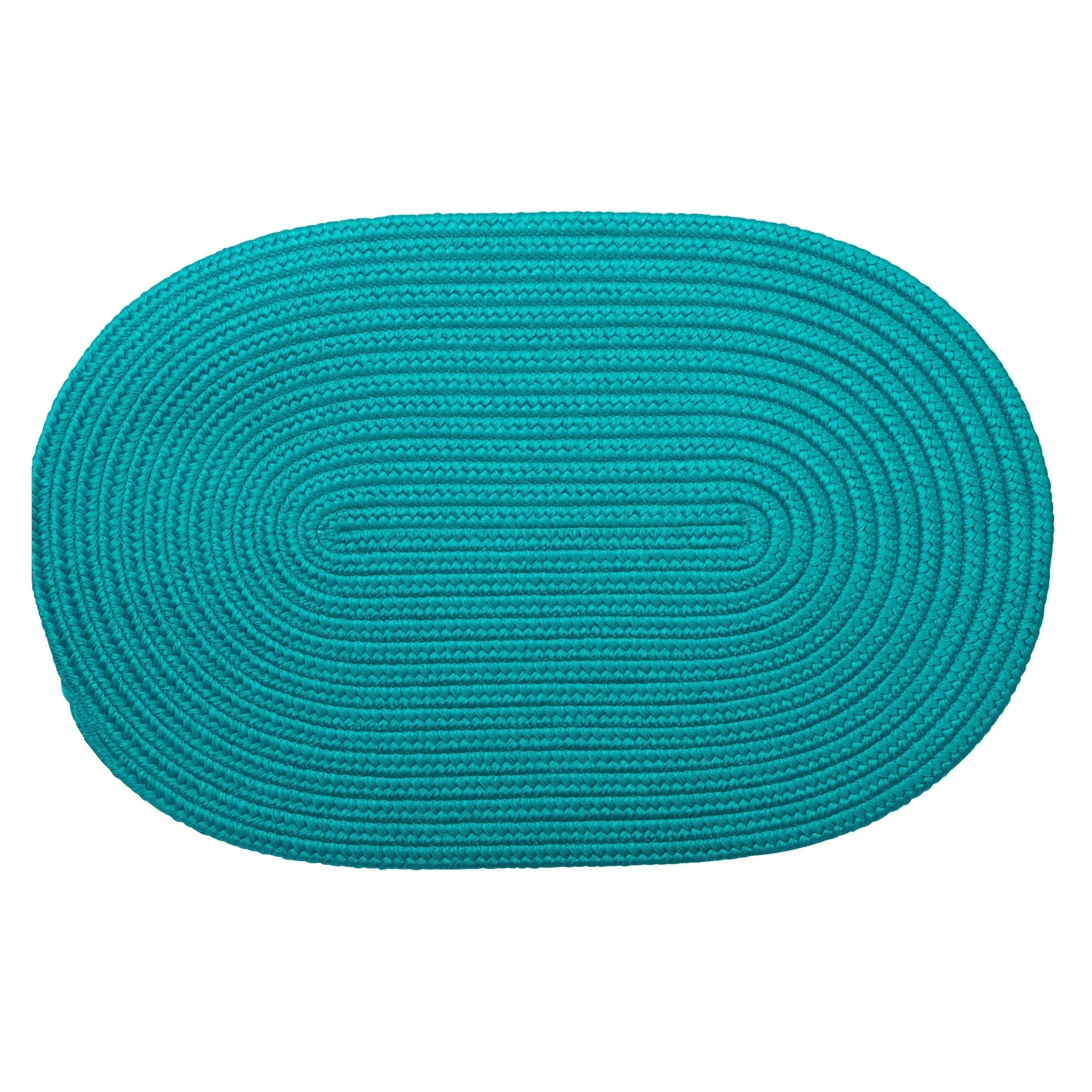 Boca Indoor/Outdoor Oval Solid Braided Door Mat