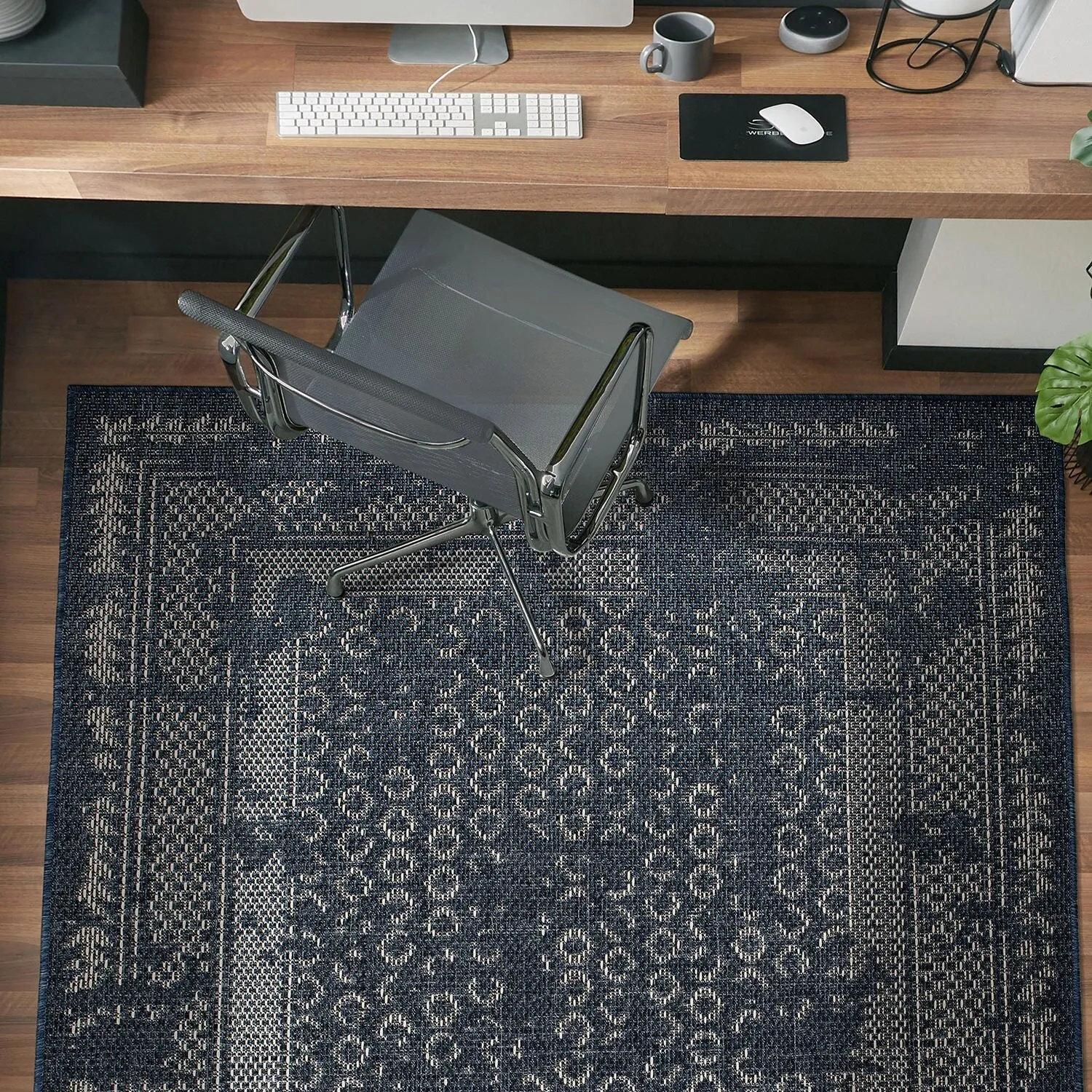 Bohemian Border Indoor/Outdoor Area Rug