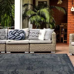Bohemian Border Indoor/Outdoor Area Rug